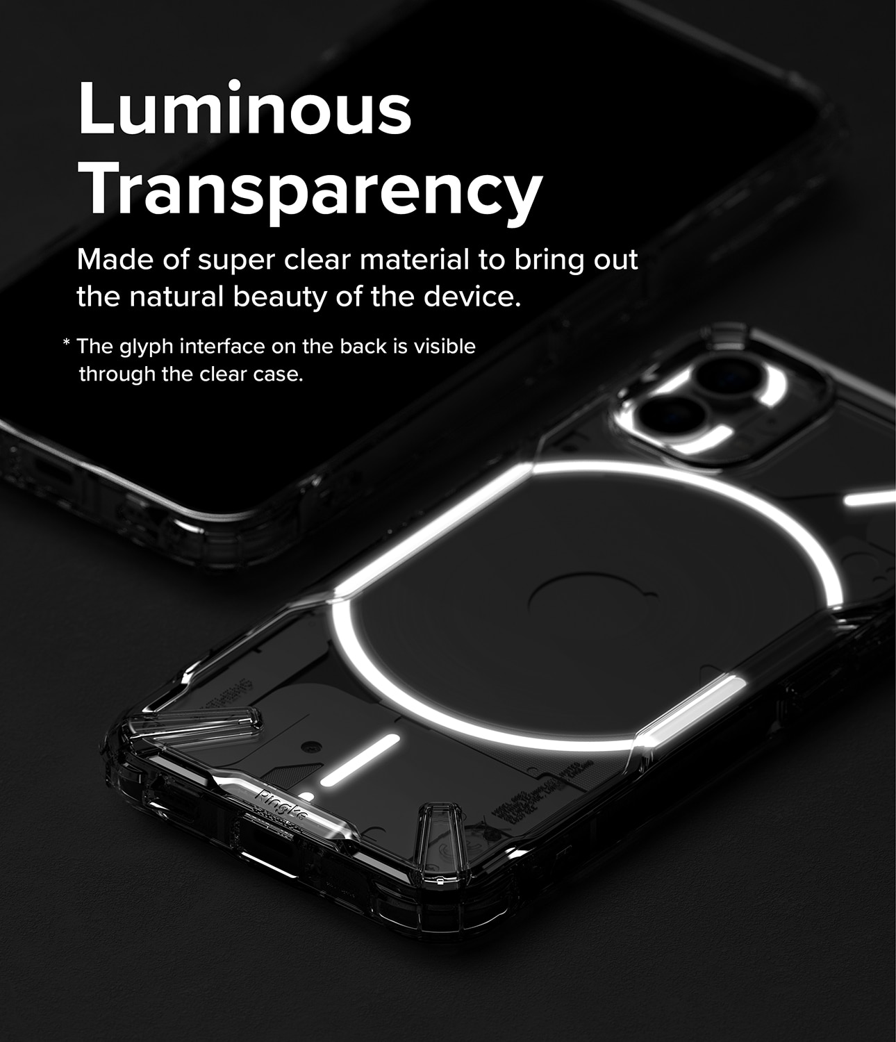 Fusion X Case Nothing Phone 1 Gjennomsiktig