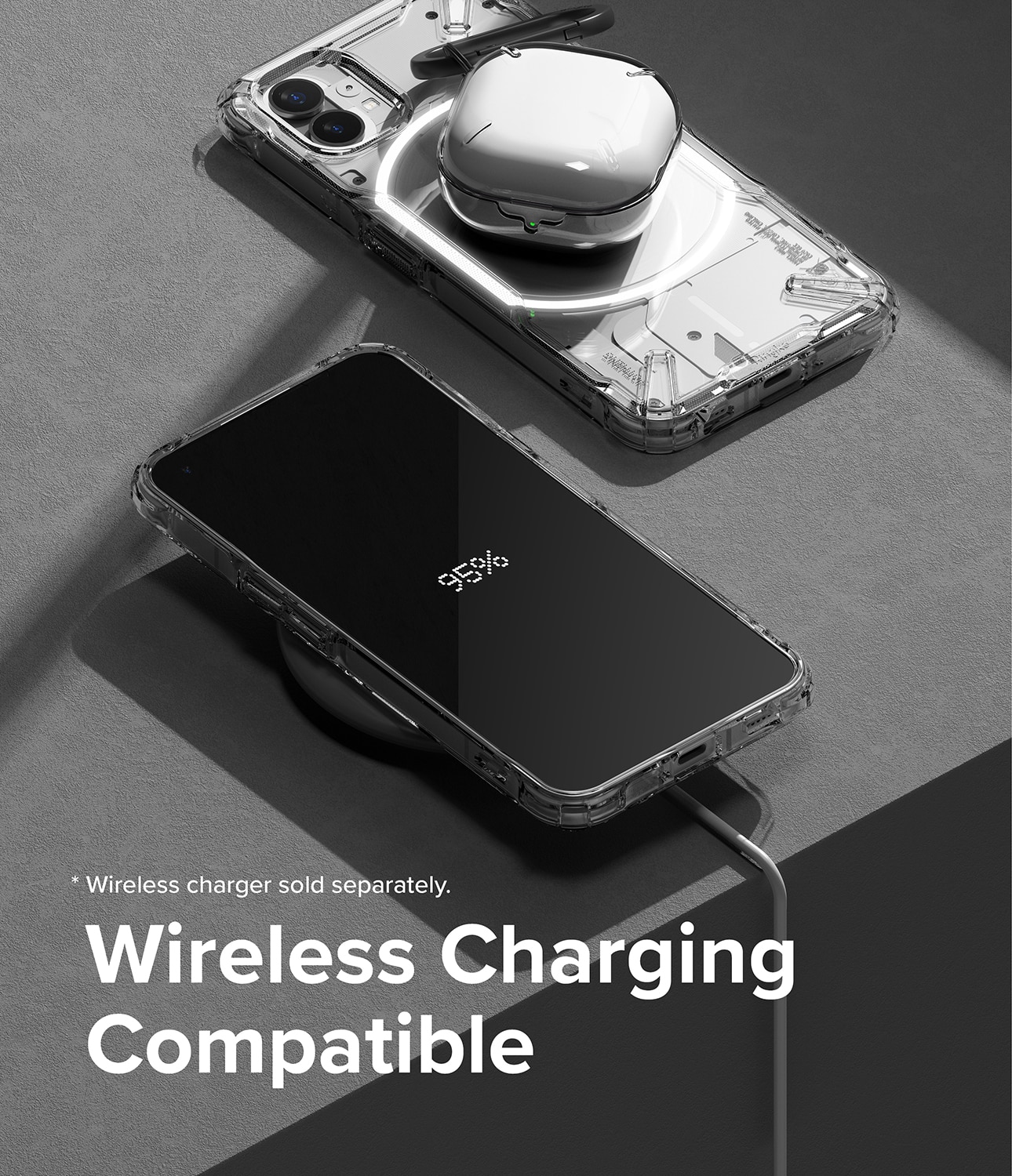 Fusion X Case Nothing Phone 1 Gjennomsiktig