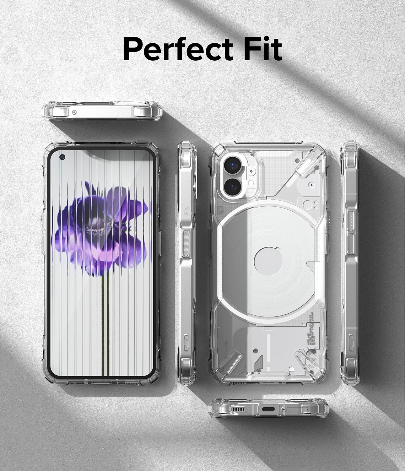 Fusion X Case Nothing Phone 1 Gjennomsiktig