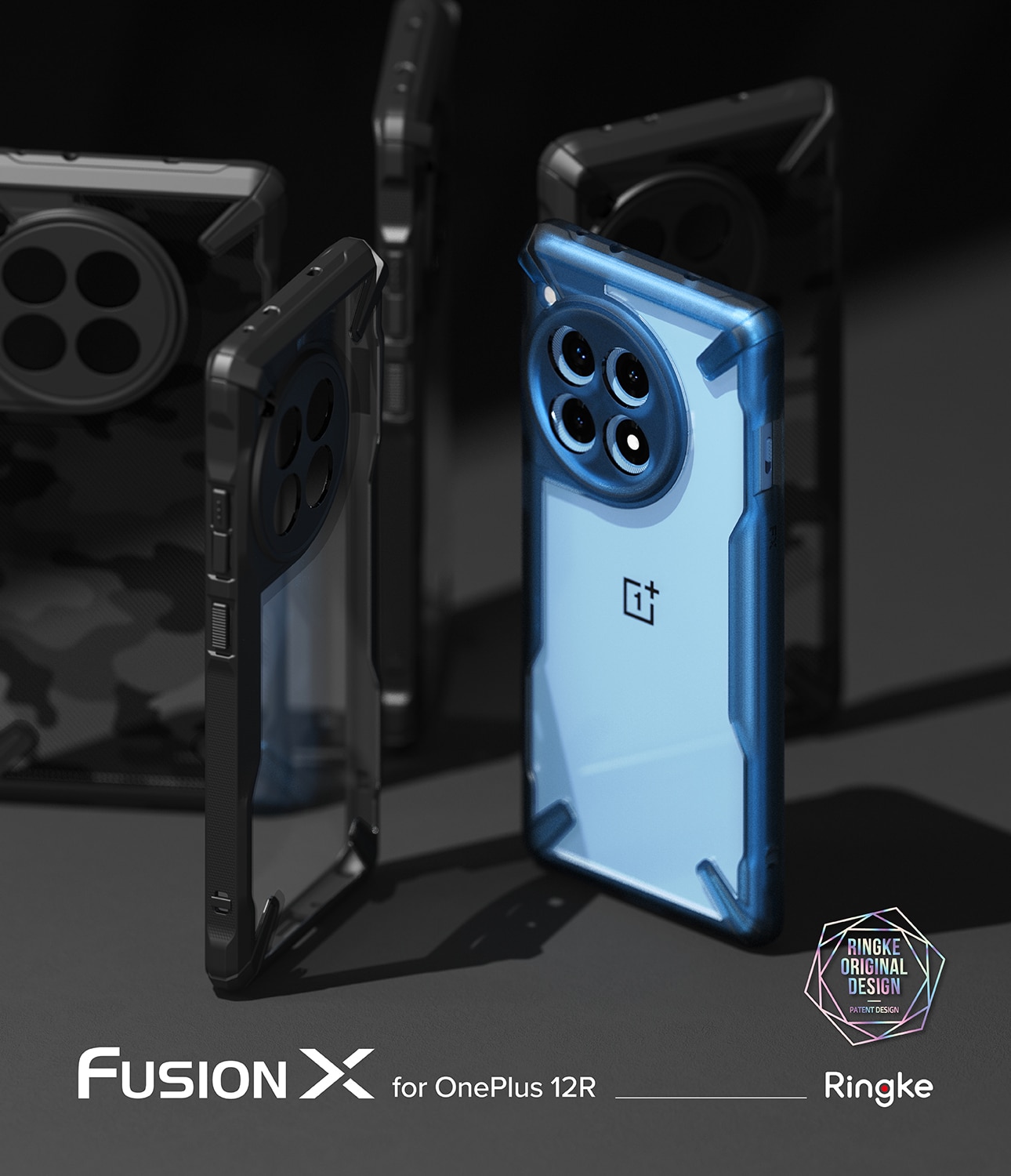 Fusion X Case OnePlus 12R svart