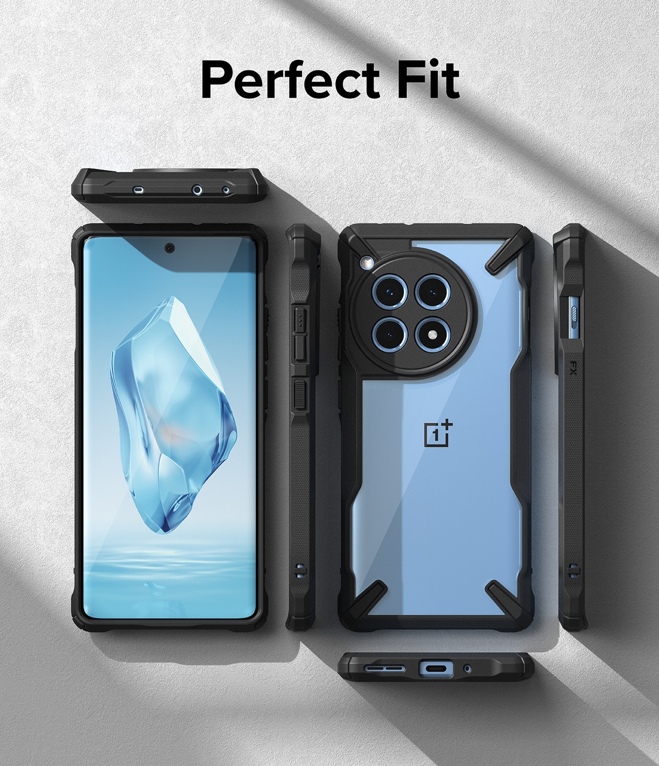 Fusion X Case OnePlus 12R svart