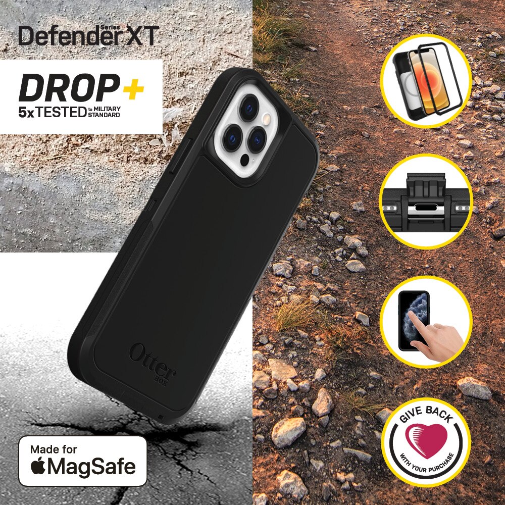 Defender XT MagSafe Deksel iPhone 12/12 Pro svart