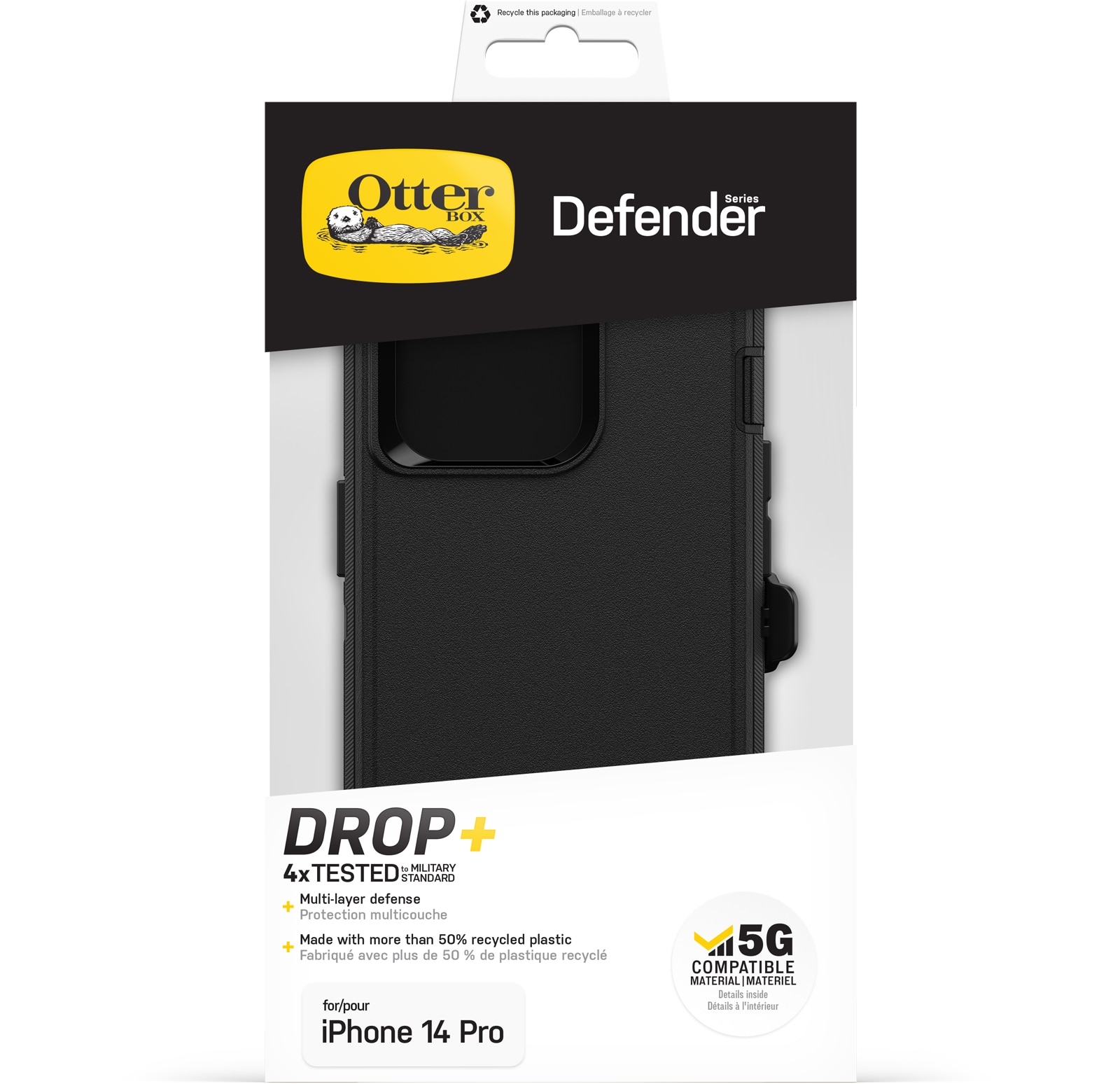 Defender Deksel iPhone 14 Pro svart