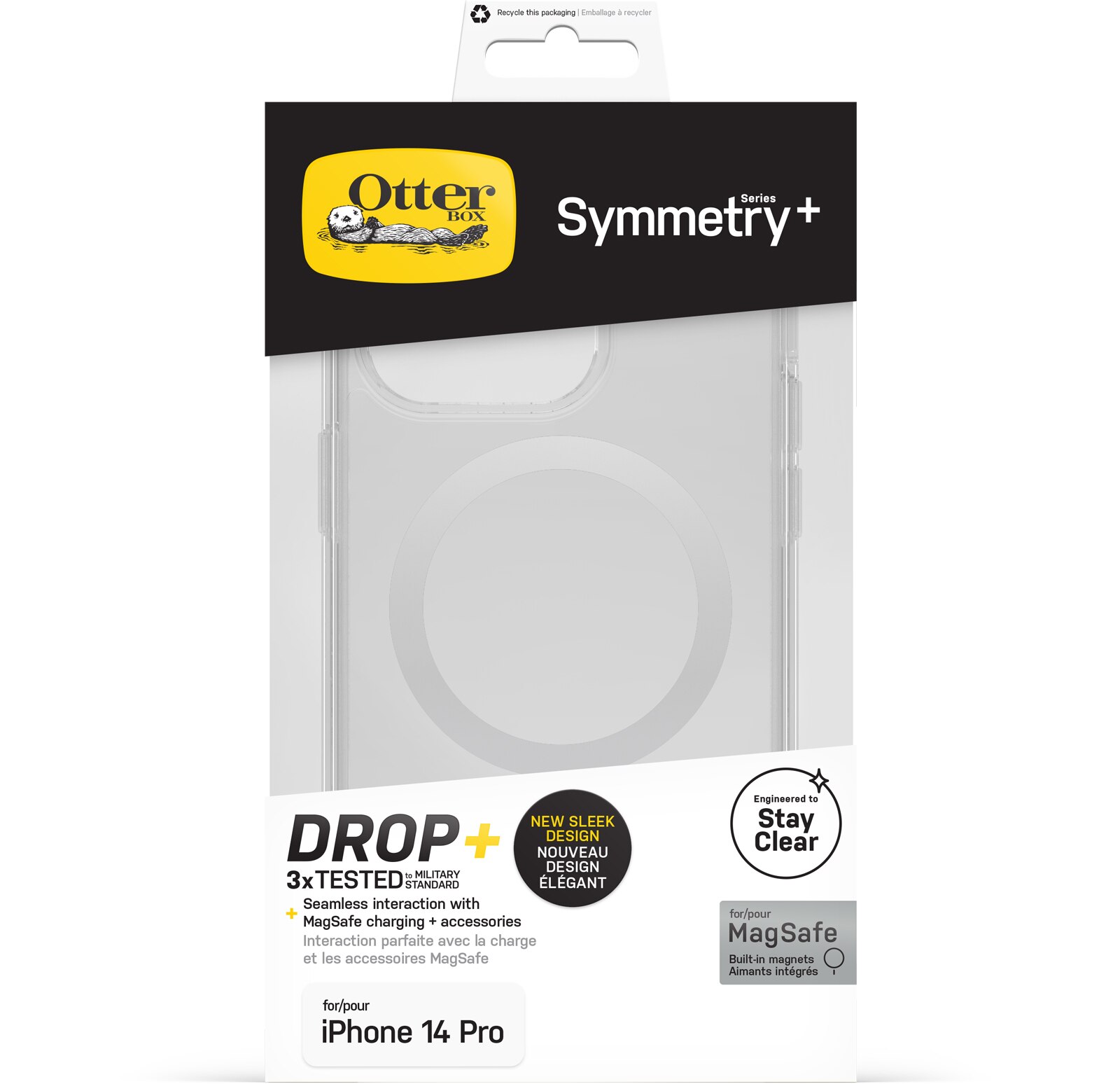 Symmetry Plus MagSafe Deksel iPhone 14 Pro Gjennomsiktig