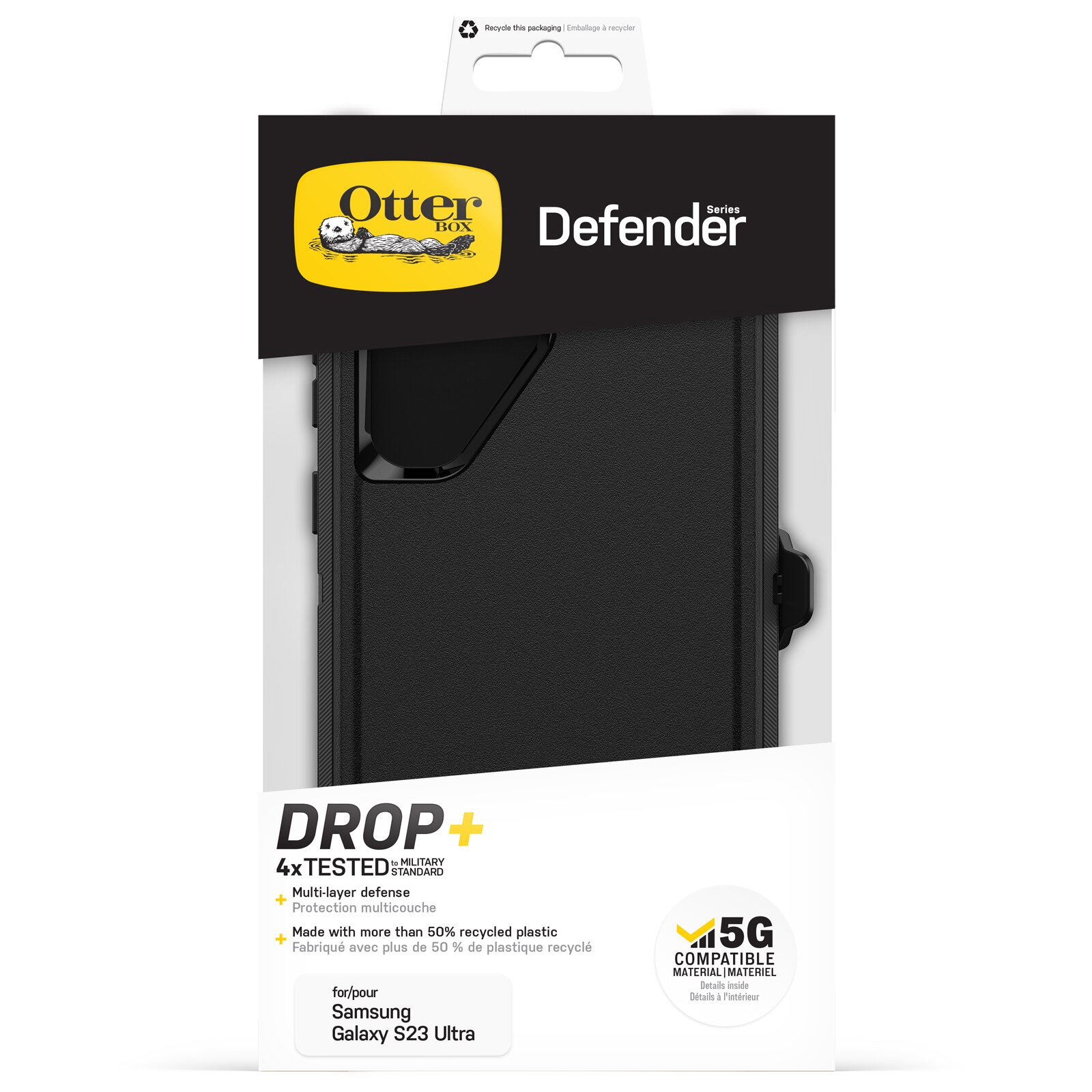 Defender Deksel Samsung Galaxy S23 Ultra Svart