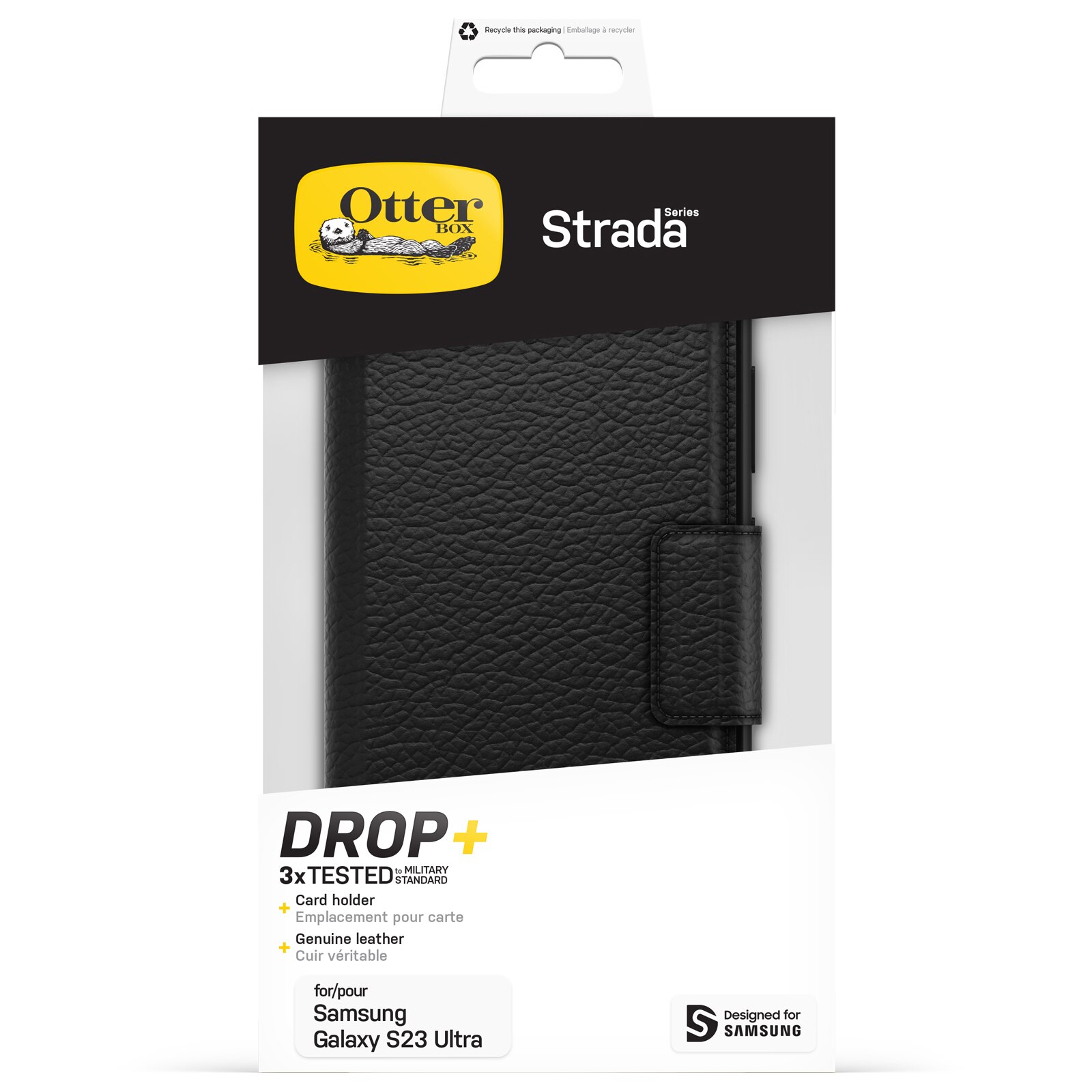 Strada Case Samsung Galaxy S23 Ultra Black