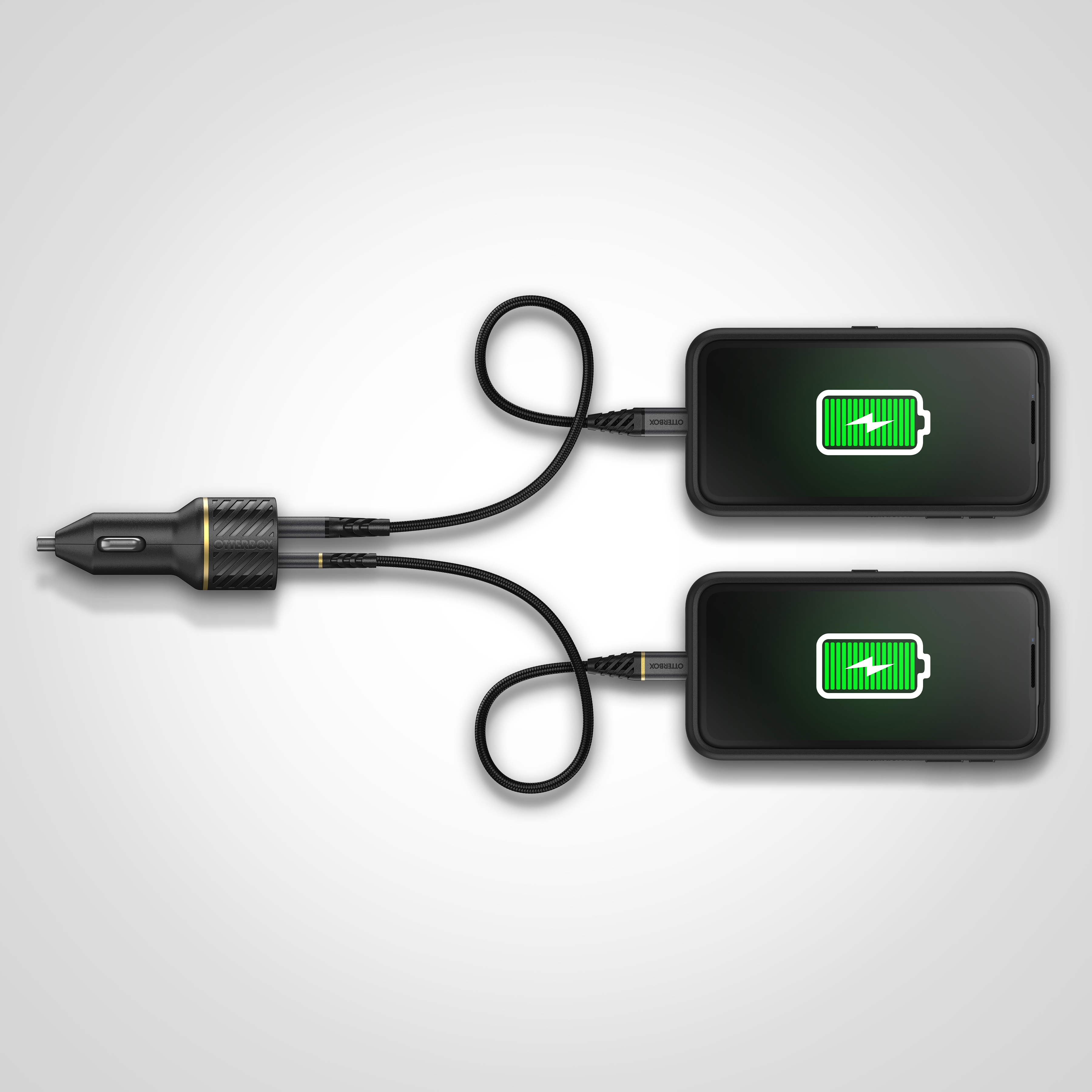 Car Charger 30W USB-C + USB-A 12 - 24 V svart