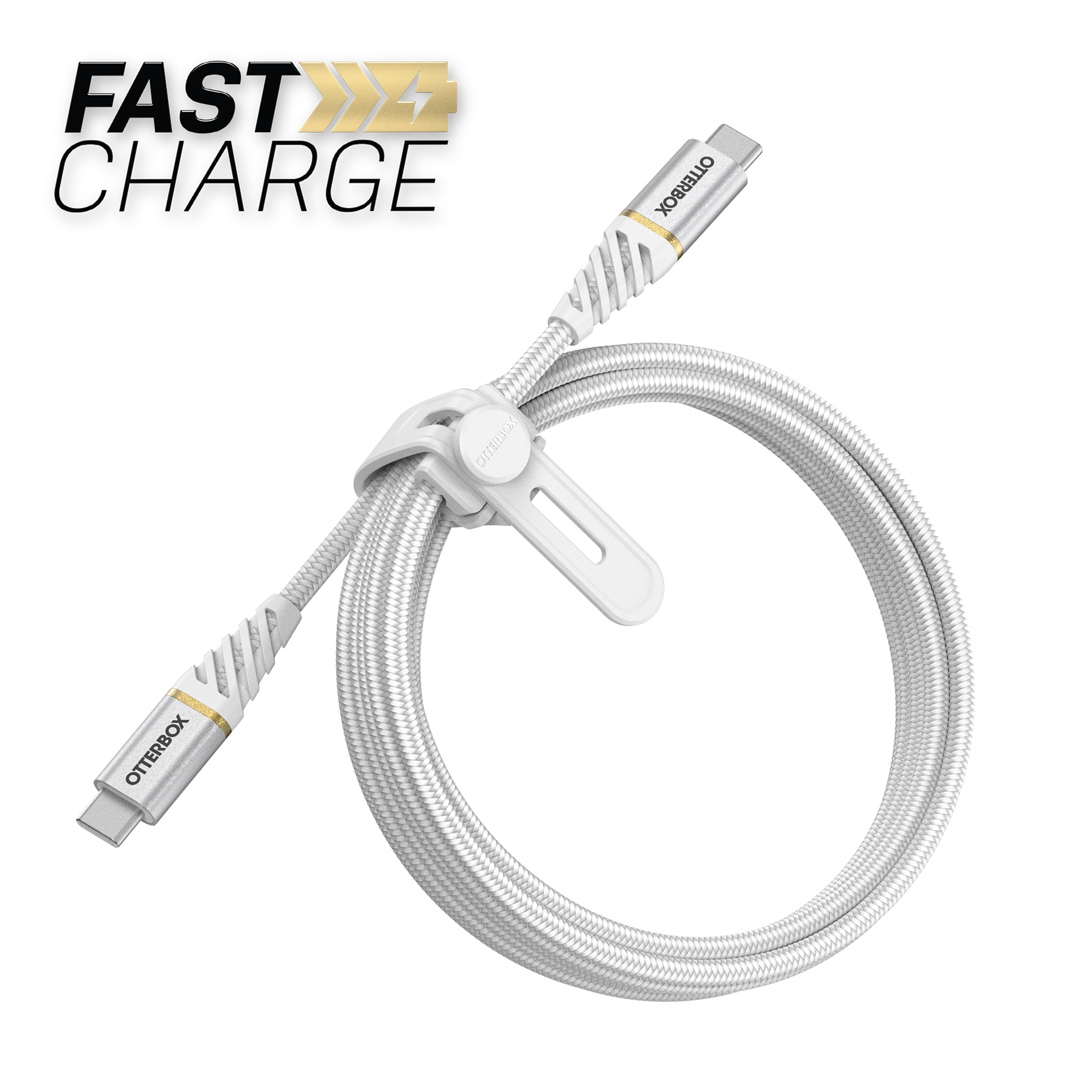 USB-C -> USB-C Kabel 2m Premium Fast Charge hvit