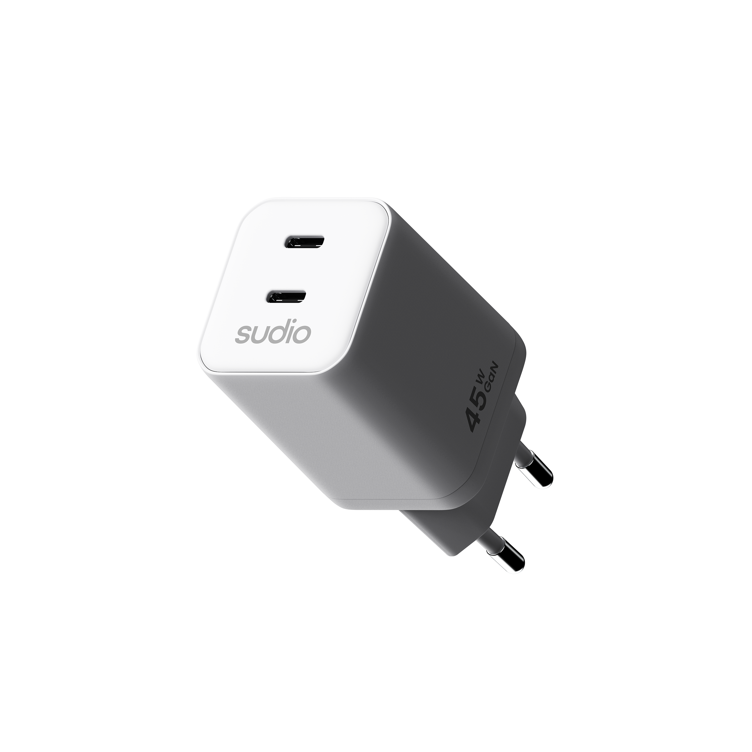 P2 Vegglader 45W 2 x USB-C Hvit