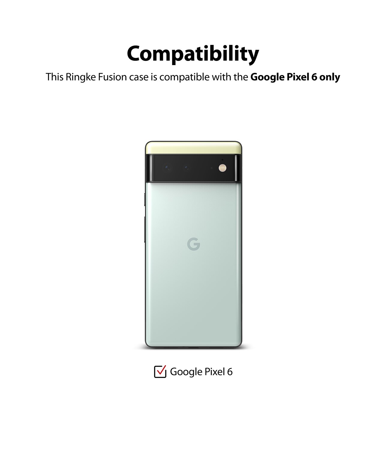 Fusion Case Google Pixel 6 Gjennomsiktig