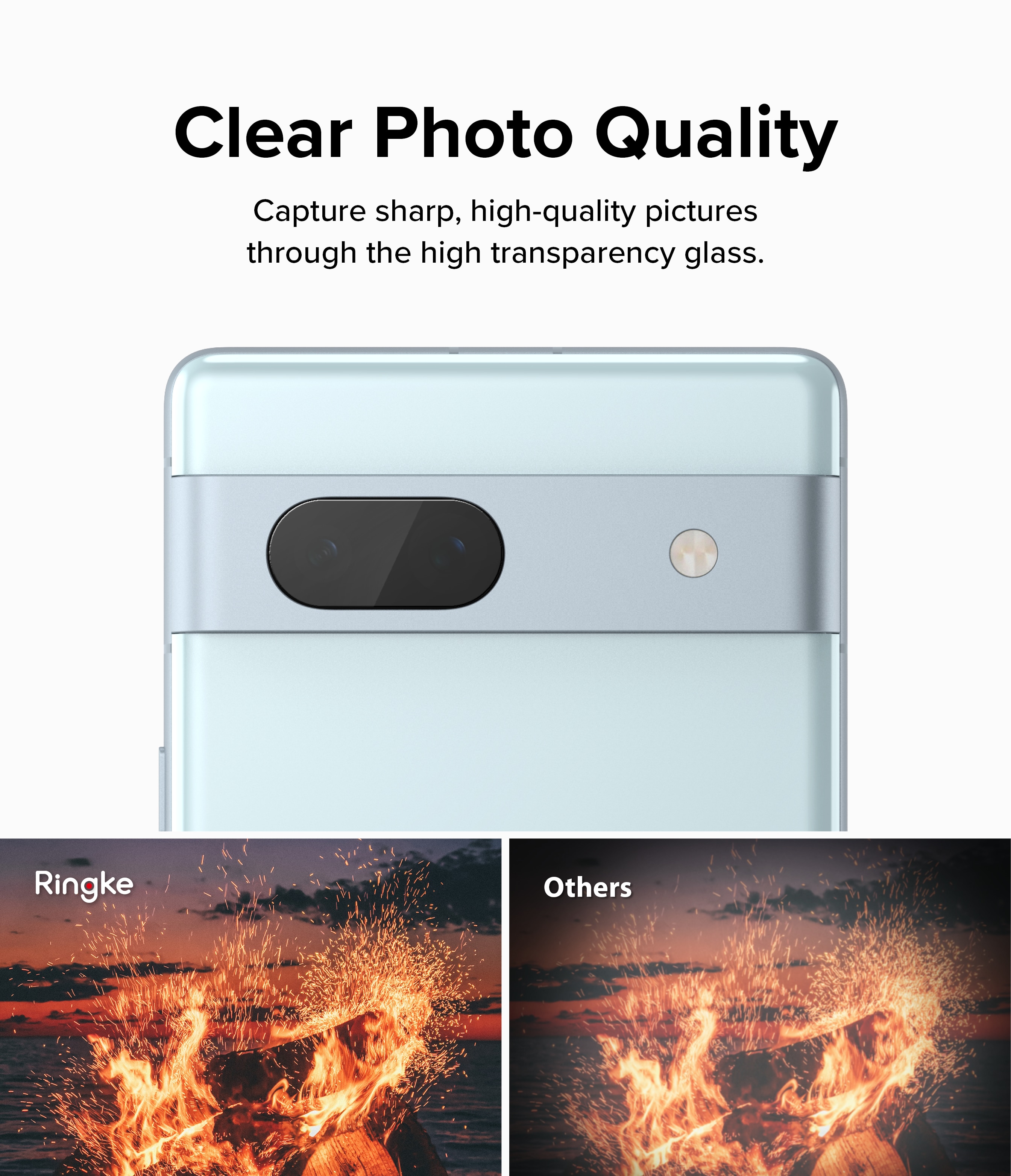 Camera Protector Glass Google Pixel 7a (3-pack)