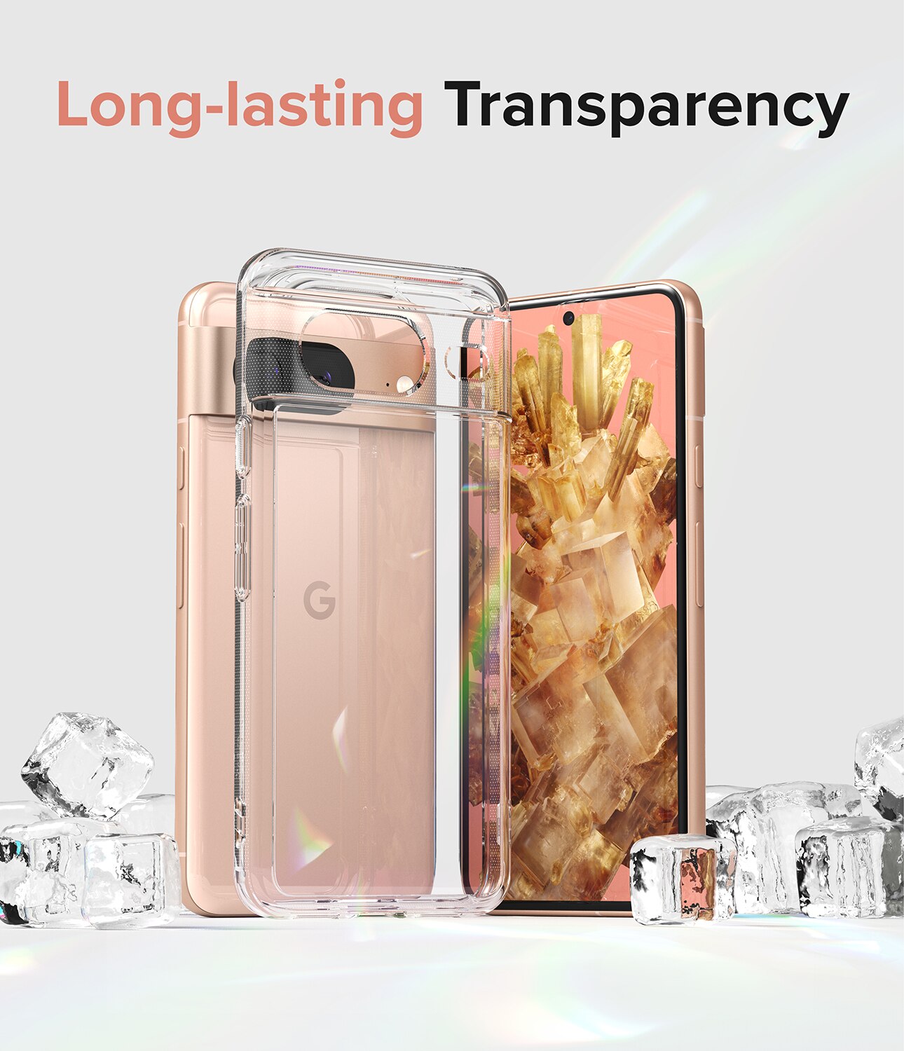 Fusion Case Google Pixel 8 Gjennomsiktig