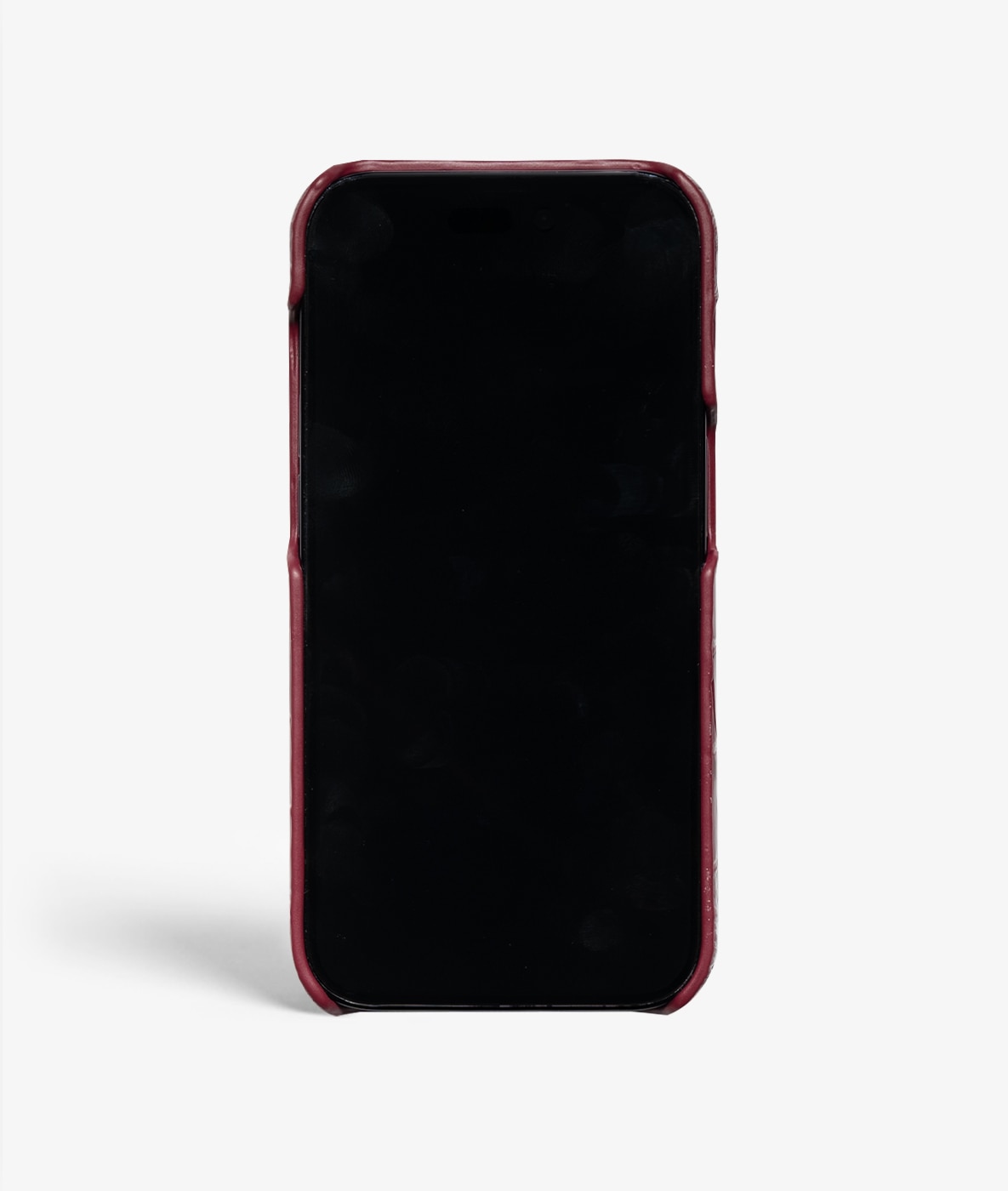 Deksel iPhone 14 Pro Max Croco Lava Red