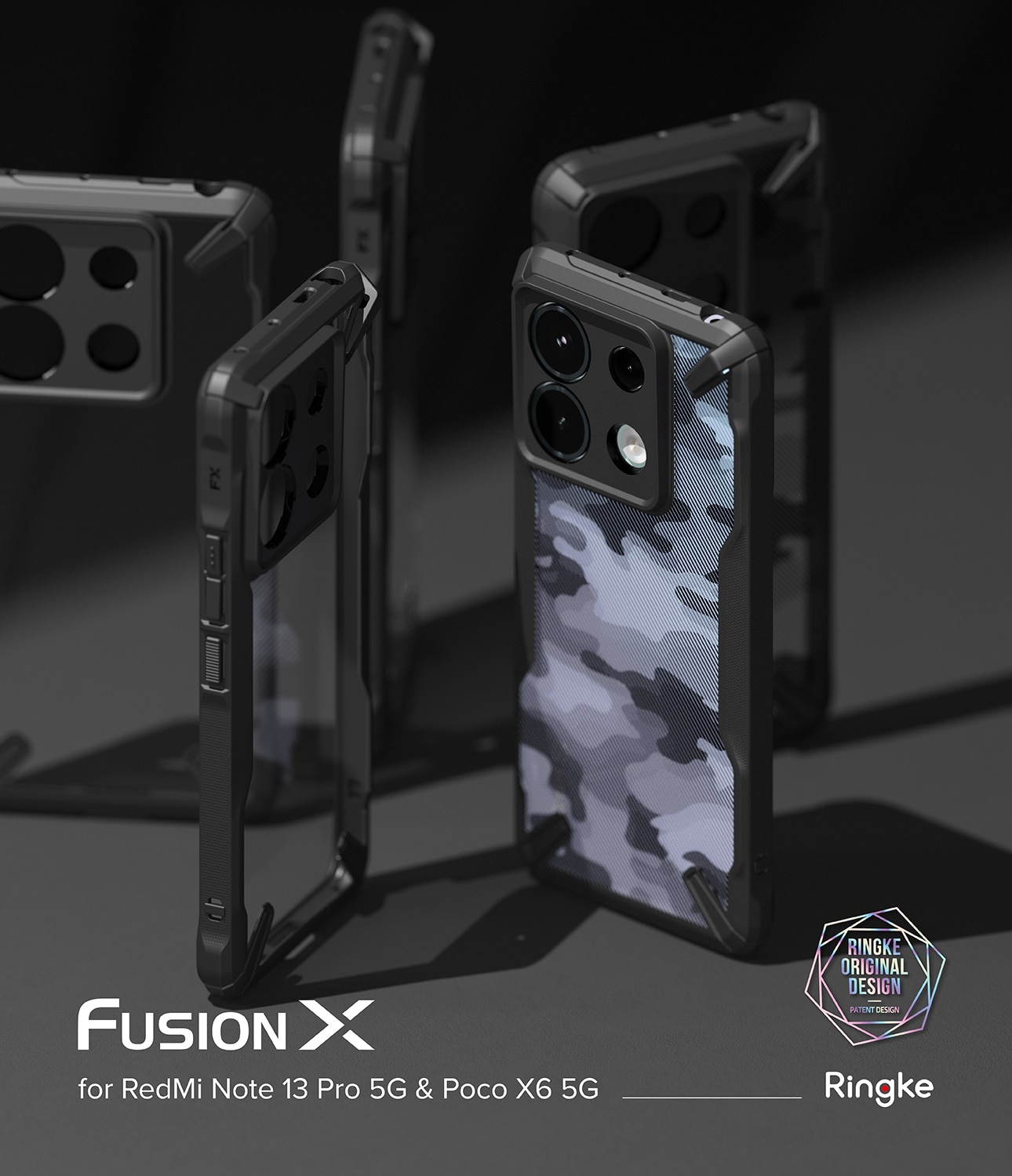 Fusion X Case Xiaomi Redmi Note 13 Pro svart