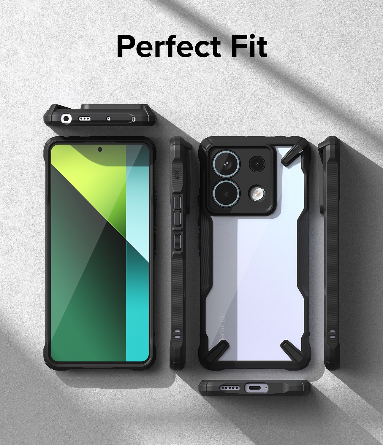 Fusion X Case Xiaomi Redmi Note 13 Pro svart