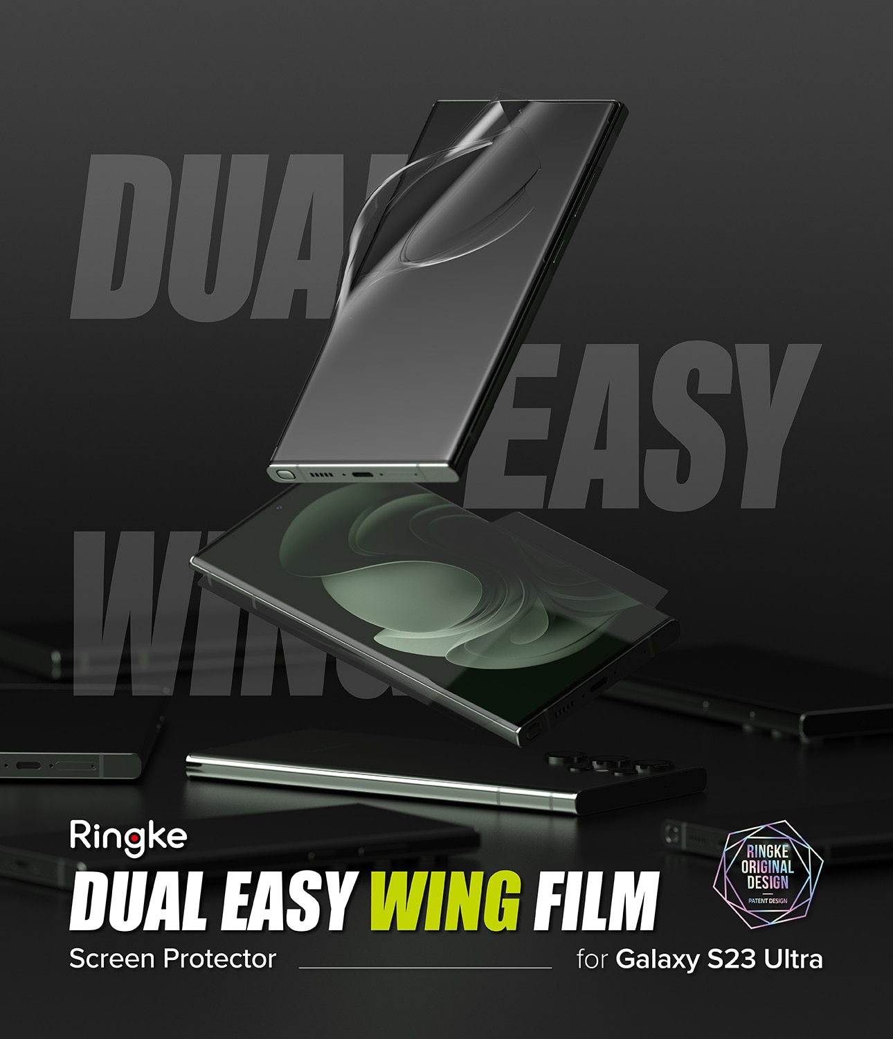 Dual Easy Wing Screen Protector (2-pack) Samsung Galaxy S23 Ultra