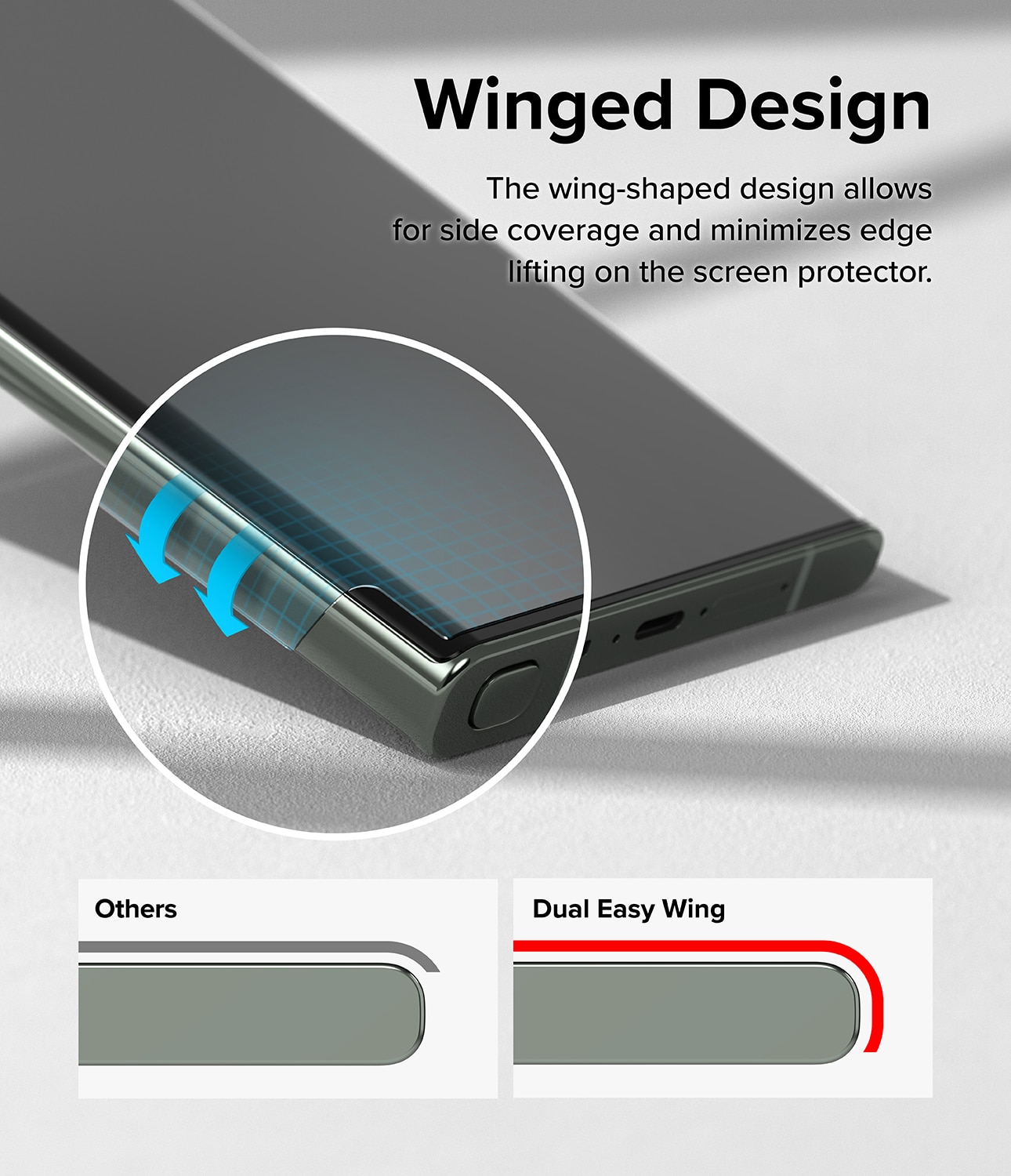 Dual Easy Wing Screen Protector (2-pack) Samsung Galaxy S23 Ultra