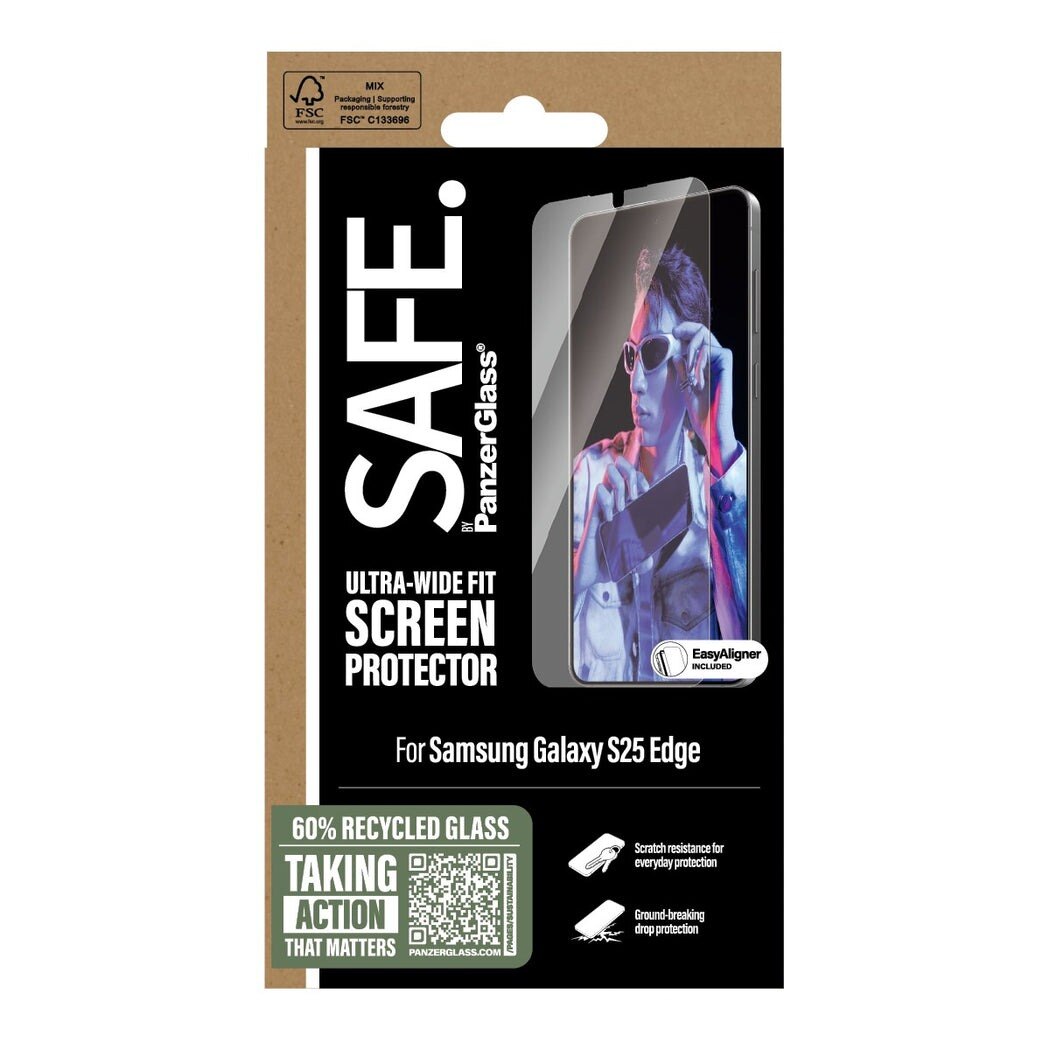 Samsung Galaxy S25 Edge Skjermbeskytter Ultra Wide Fit (with EasyAligner)