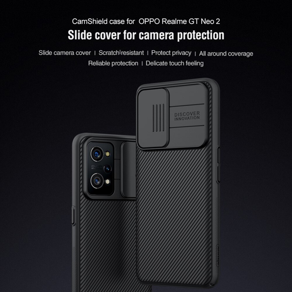 CamShield Deksel Realme GT Neo 2 Svart