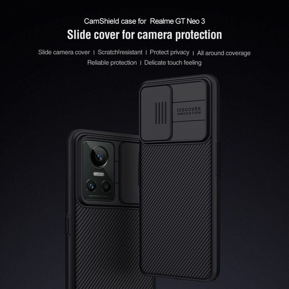 CamShield Deksel Realme GT Neo 3 Svart