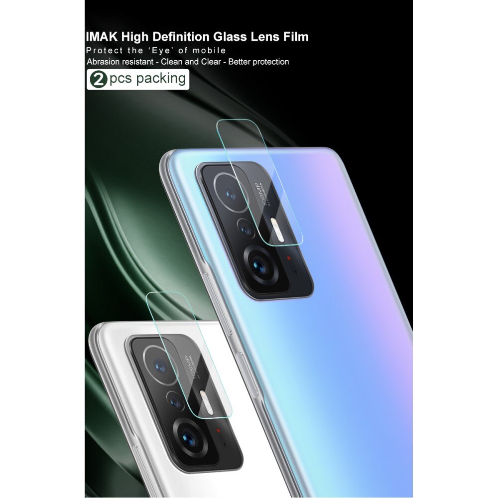 2-pack Herdet Glass Linsebeskyttelse Xiaomi 11T/11T Pro