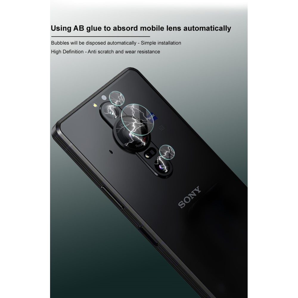 2-pack Herdet Glass Linsebeskyttelse Sony Xperia Pro-I