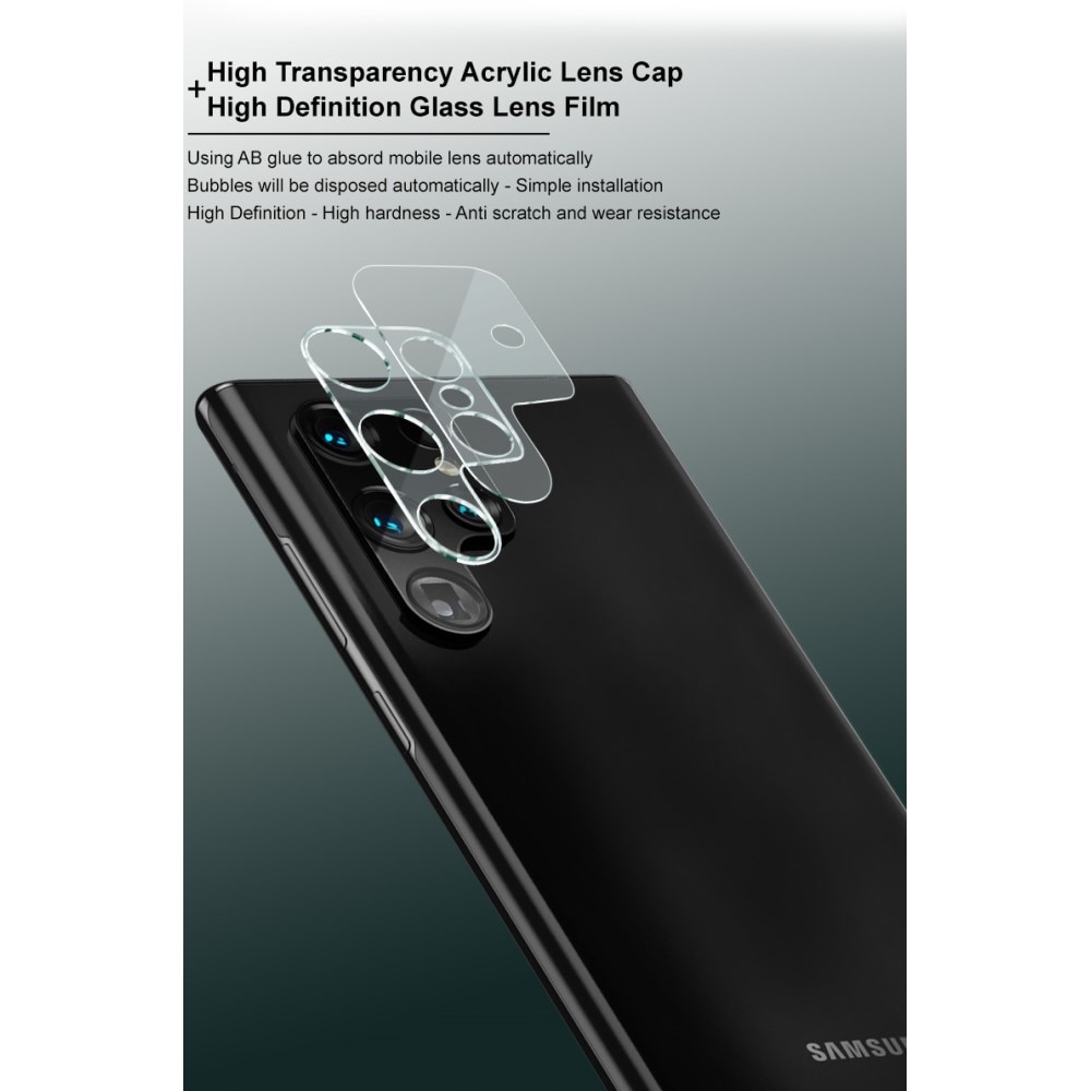 Herdet Glass Linsebeskyttelse Samsung Galaxy S22 Ultra