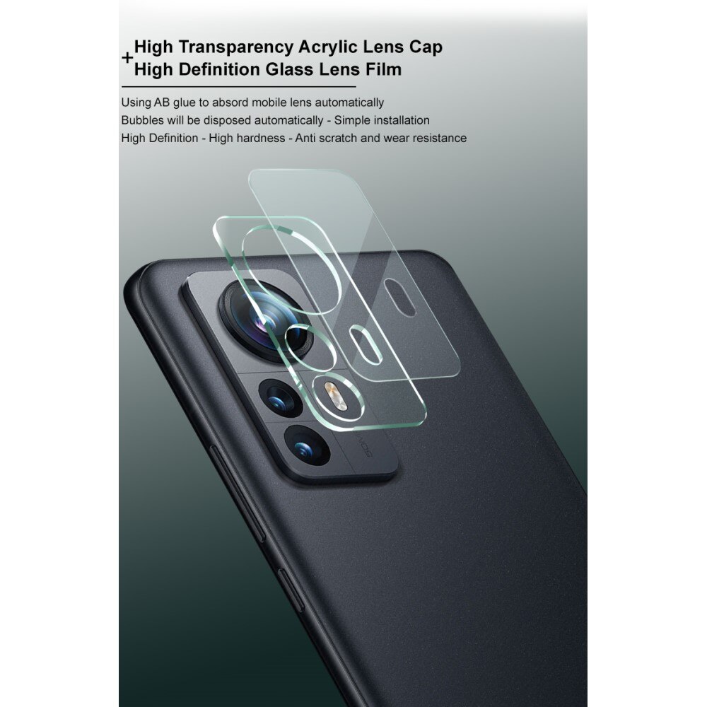Herdet Glass Linsebeskyttelse Xiaomi 12 Pro Gjennomsiktig