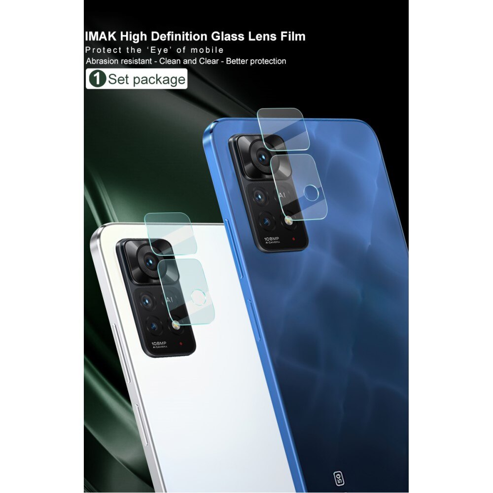 2-pack Herdet Glass Linsebeskyttelse Xiaomi Redmi Note 11 Pro