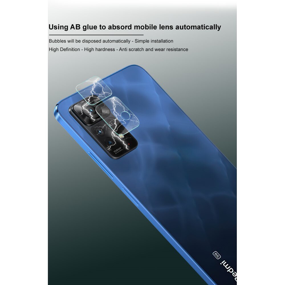 2-pack Herdet Glass Linsebeskyttelse Xiaomi Redmi Note 11 Pro Gjennomsiktig