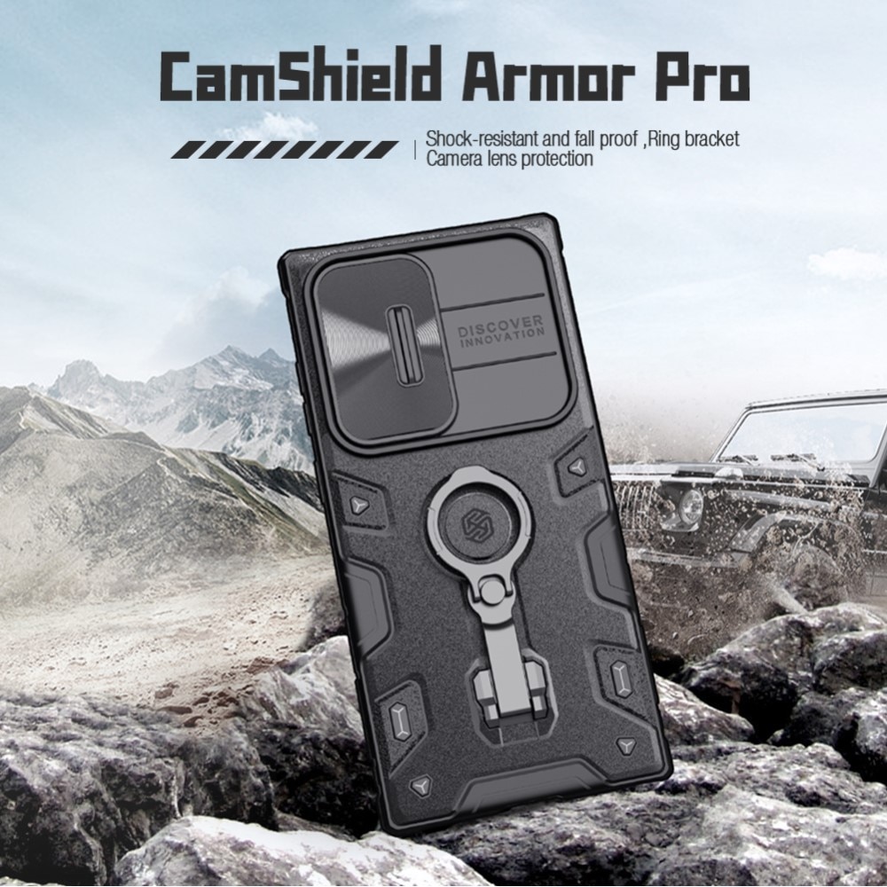 CamShield Armor Deksel Samsung Galaxy S23 Ultra svart