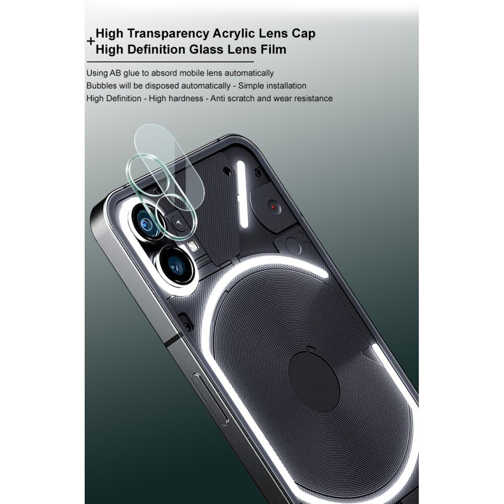 Herdet Glass Linsebeskyttelse Nothing Phone 1 Gjennomsiktig