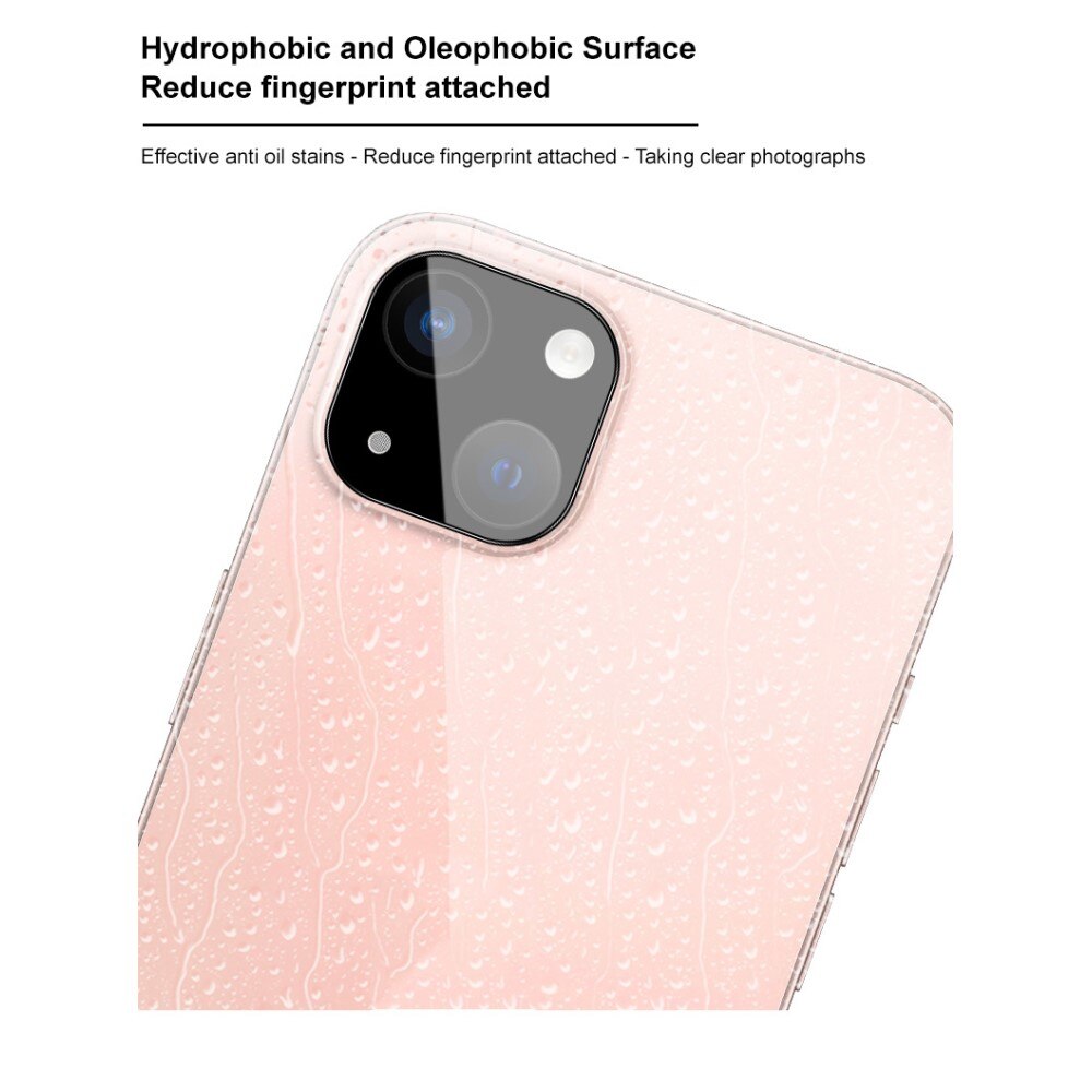 Herdet Glass Linsebeskyttelse iPhone 15 Plus Svart