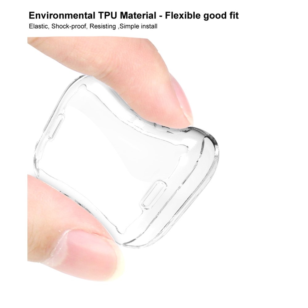 TPU Deksel Apple Watch 45mm Series 7 Crystal Clear