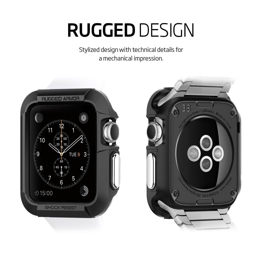 Apple Watch 38mm Rugged Armor Case svart