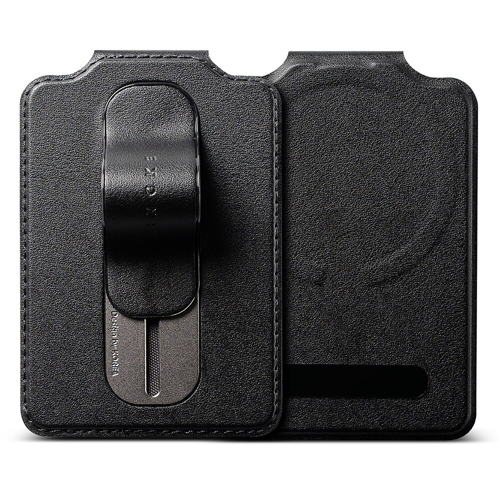 Samsung Galaxy Card Holder Slide Grip Magnetic Edge Svart