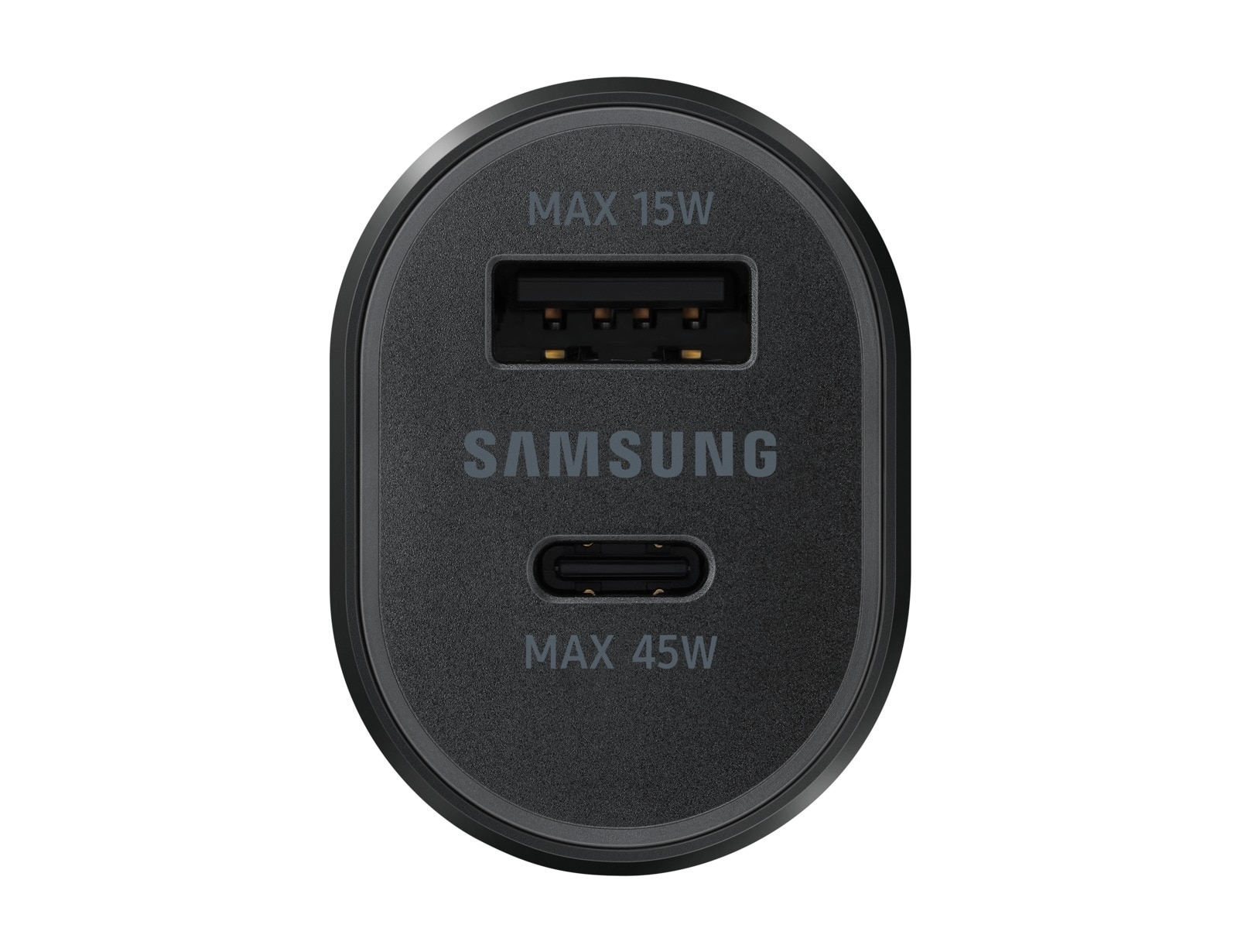 Super Fast Dual Car Charger USB-C + USB-A  (45W+15W) svart