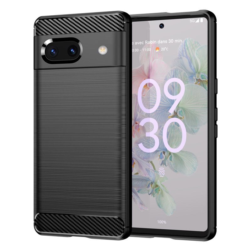 Google Pixel 7a Deksel TPU Brushed Black