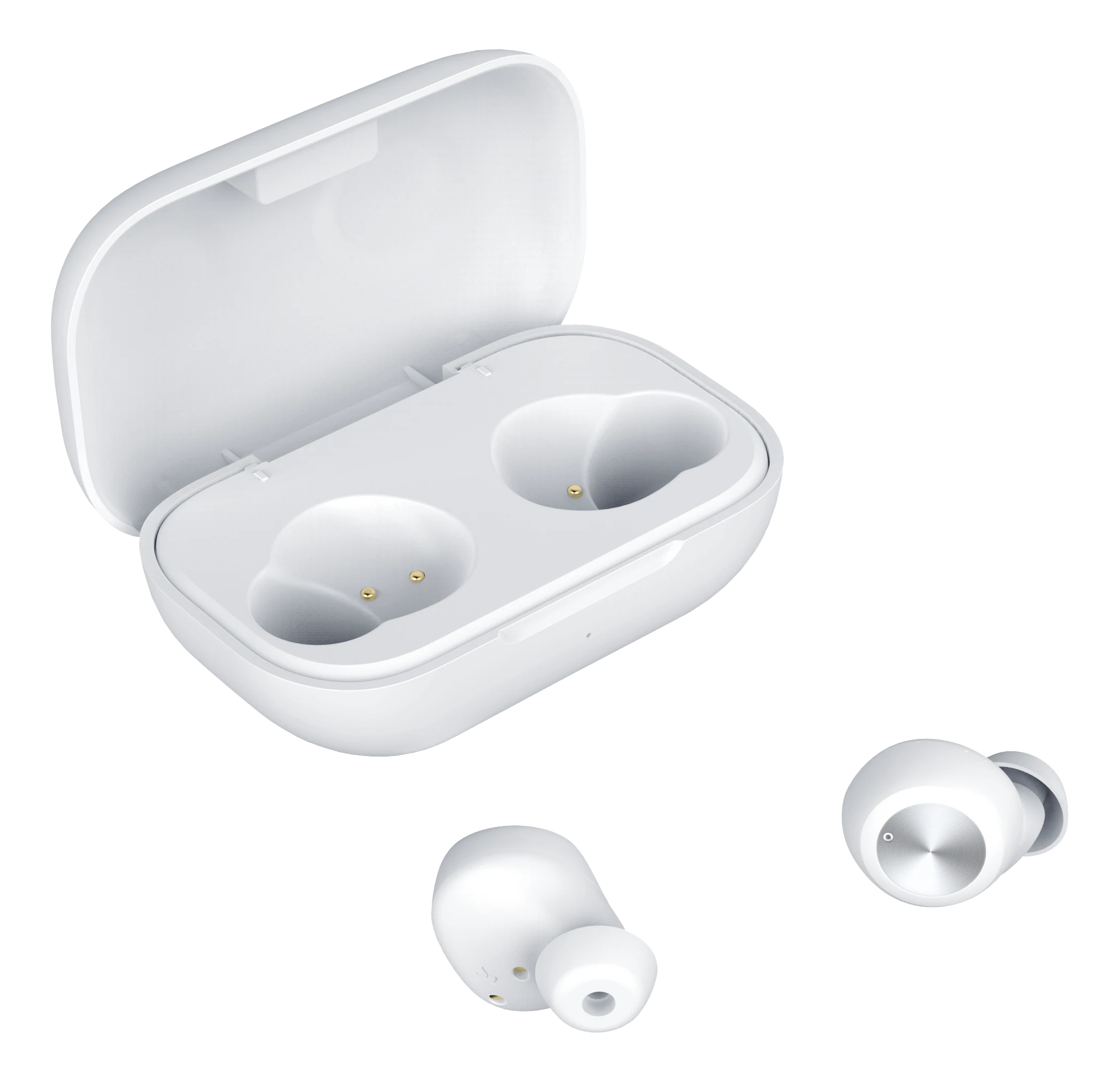 Trådløse in-ear hodetelefoner TWS hvit