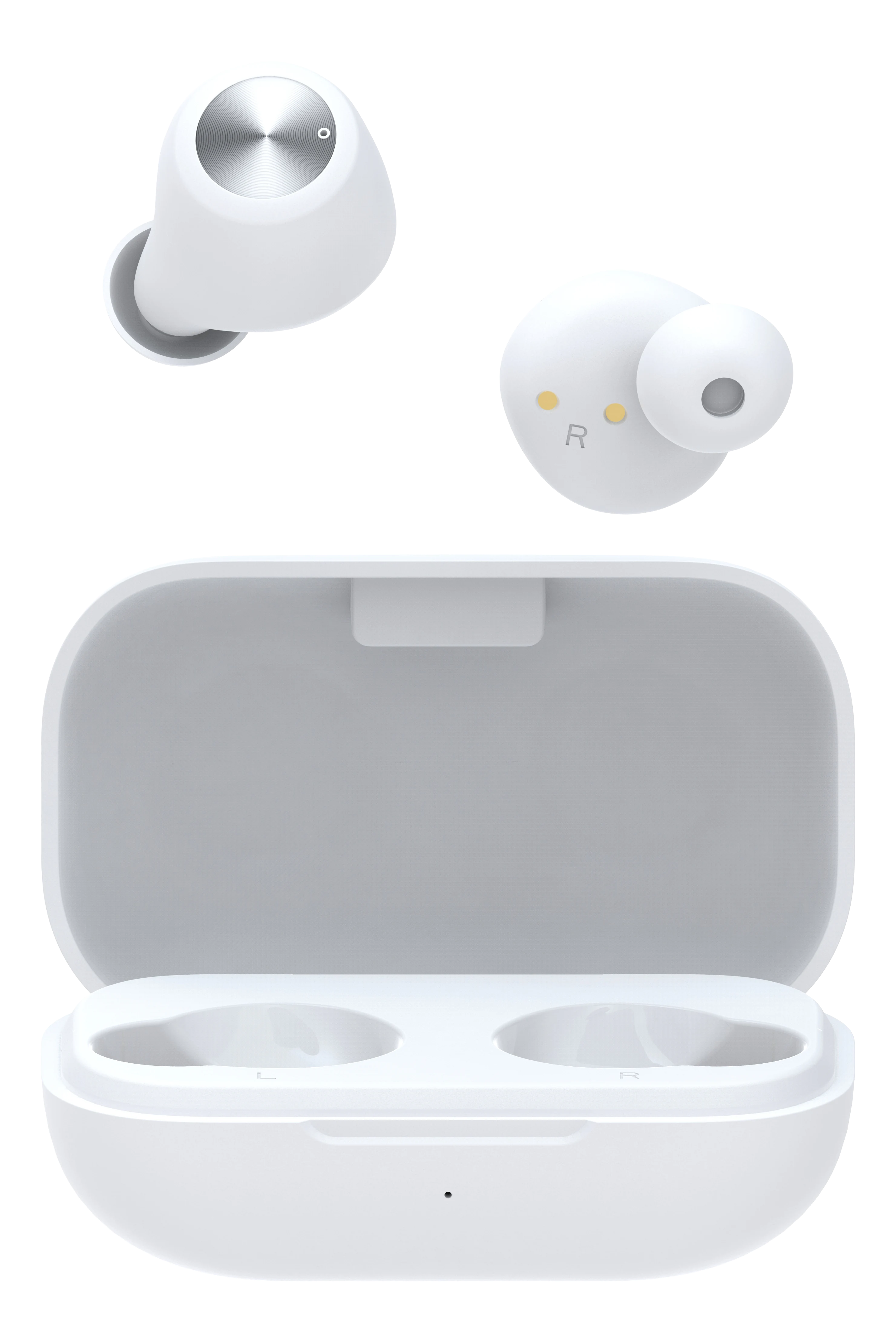 Trådløse in-ear hodetelefoner TWS hvit