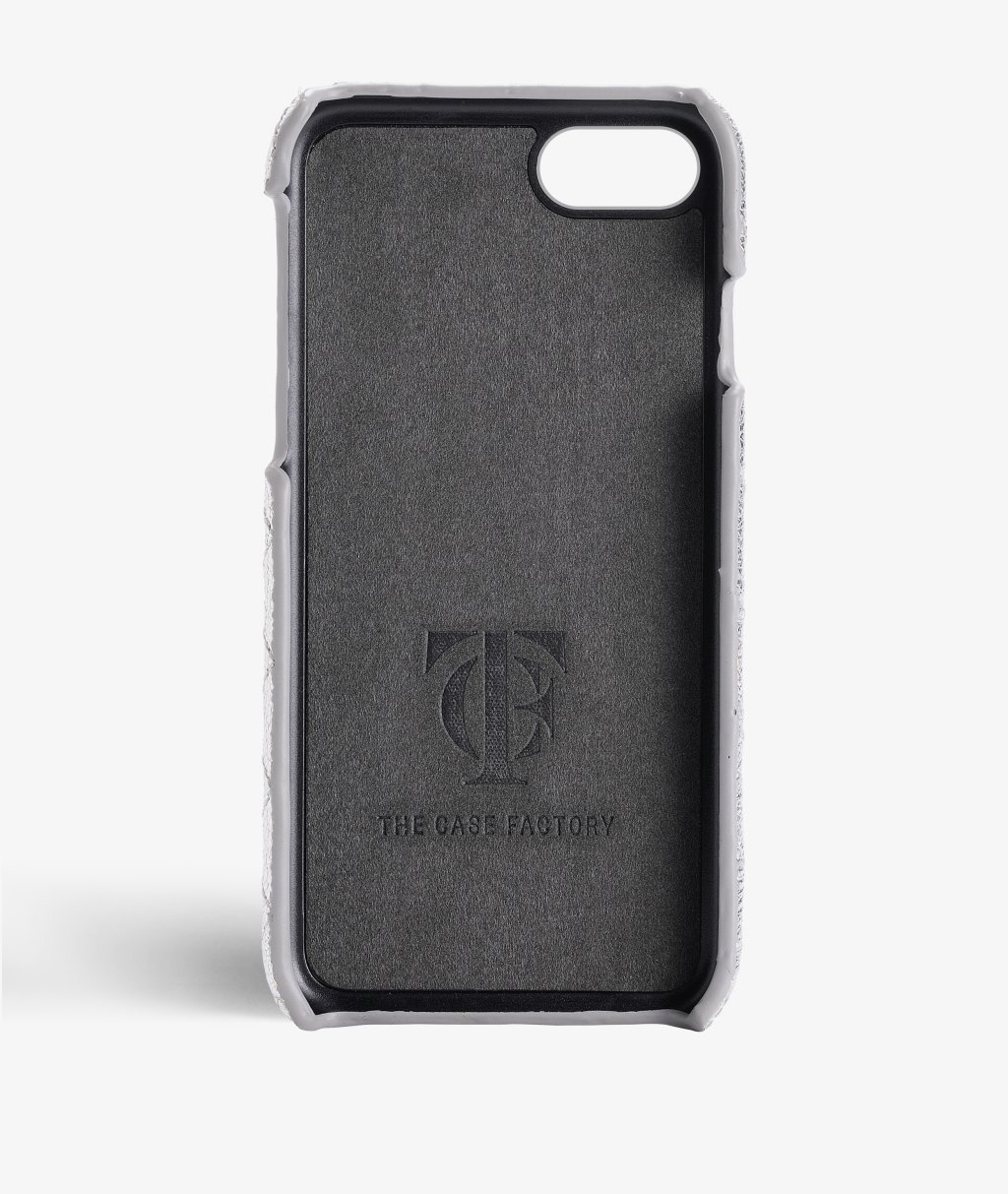 Deksel iPhone SE 2022 Quilted Metallic Silver