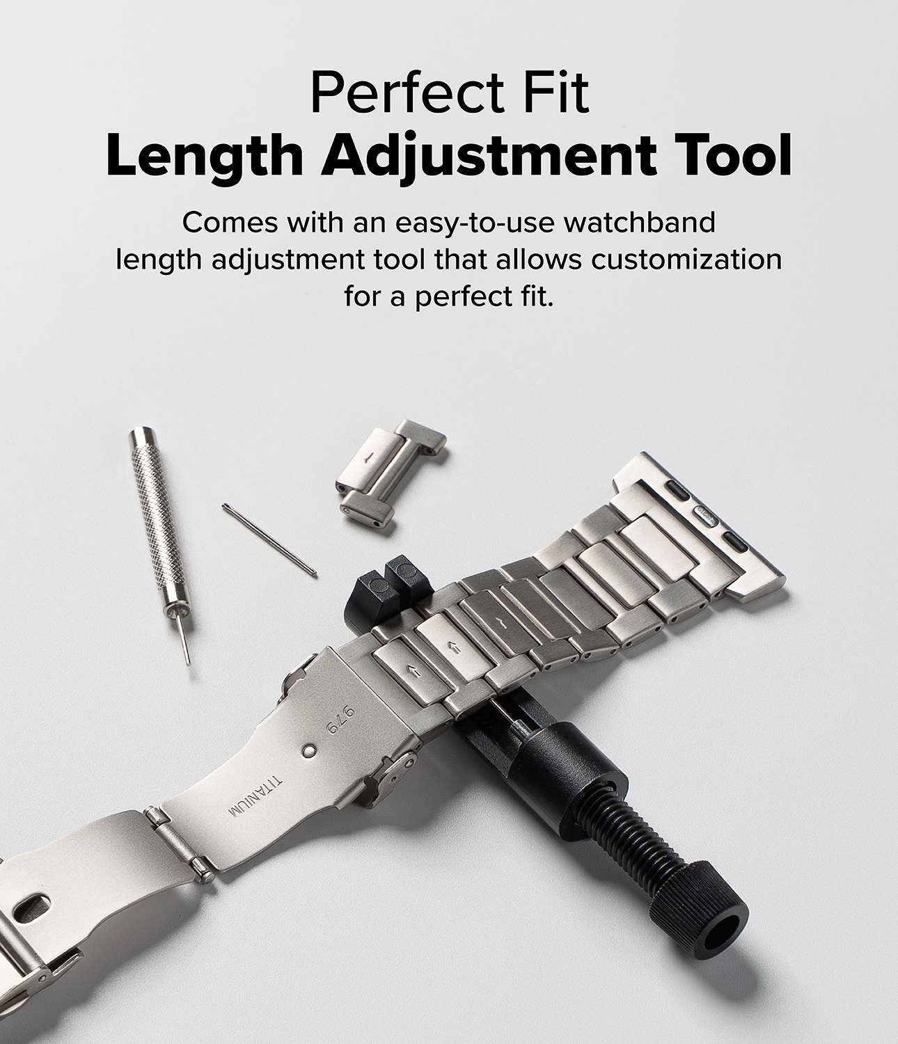 Titanium One Reim Apple Watch Series 4-6 44mm Natural Titanium