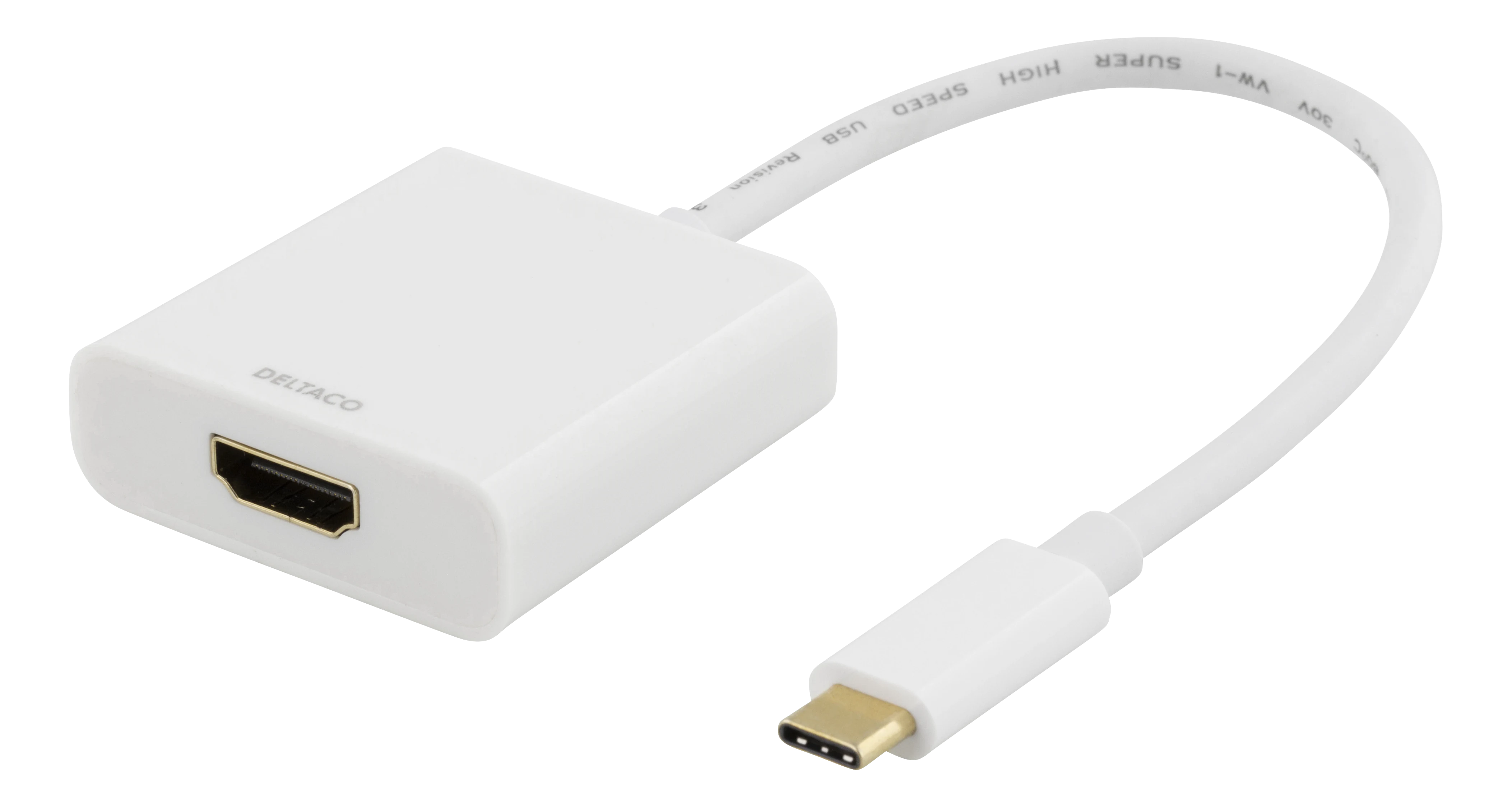 USB-C-HDMI  Adapter Hvit