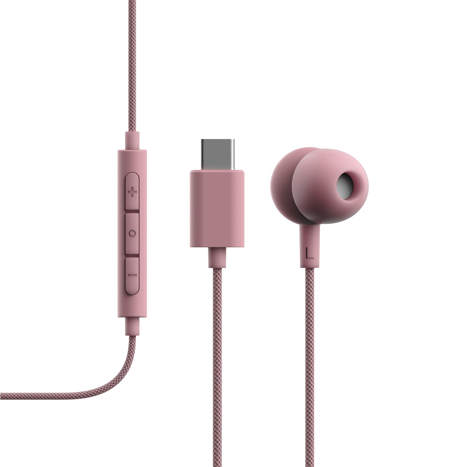 V3 Kablede hodetelefoner USB-C Rosa