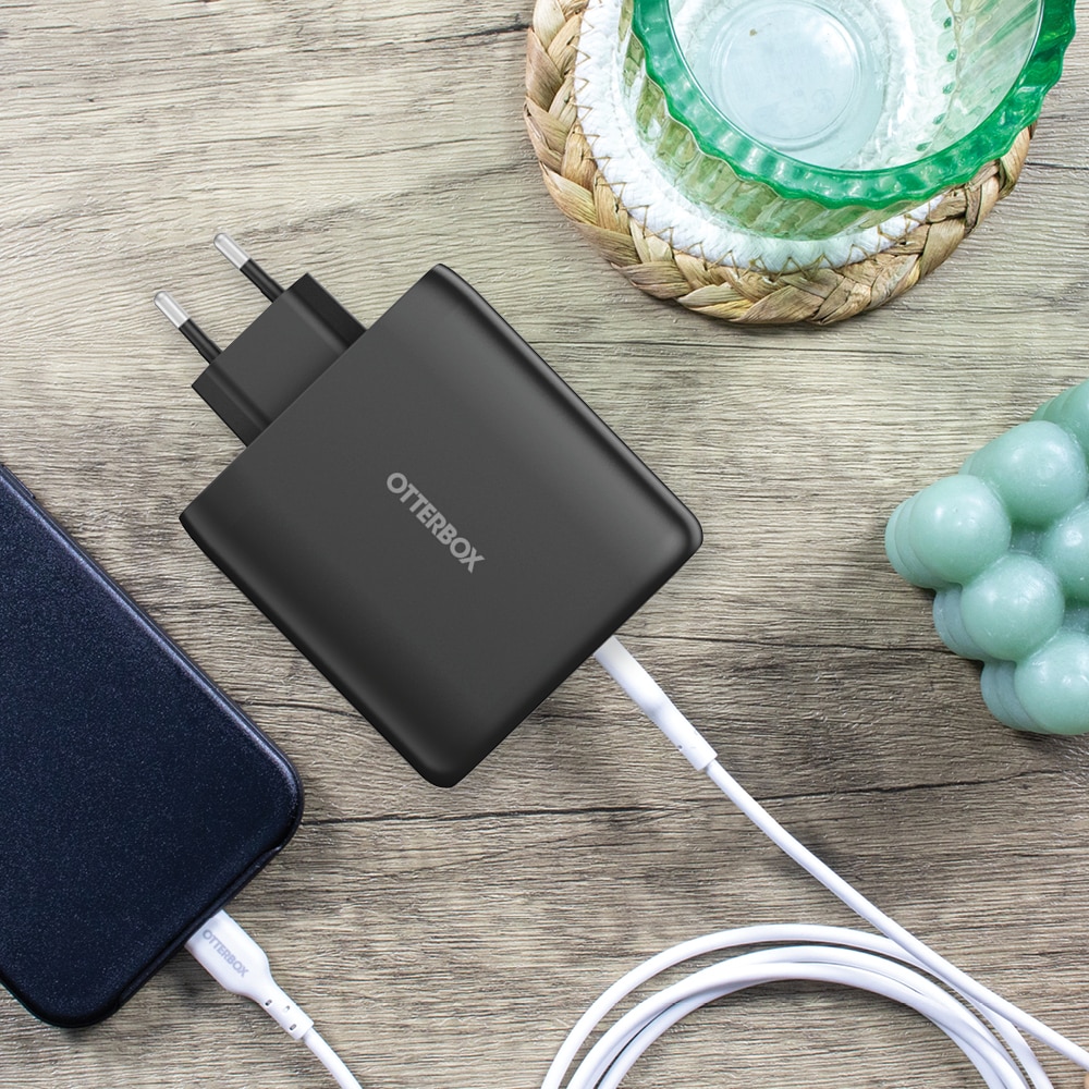 Vegglader USB-C Four Port 100W Black