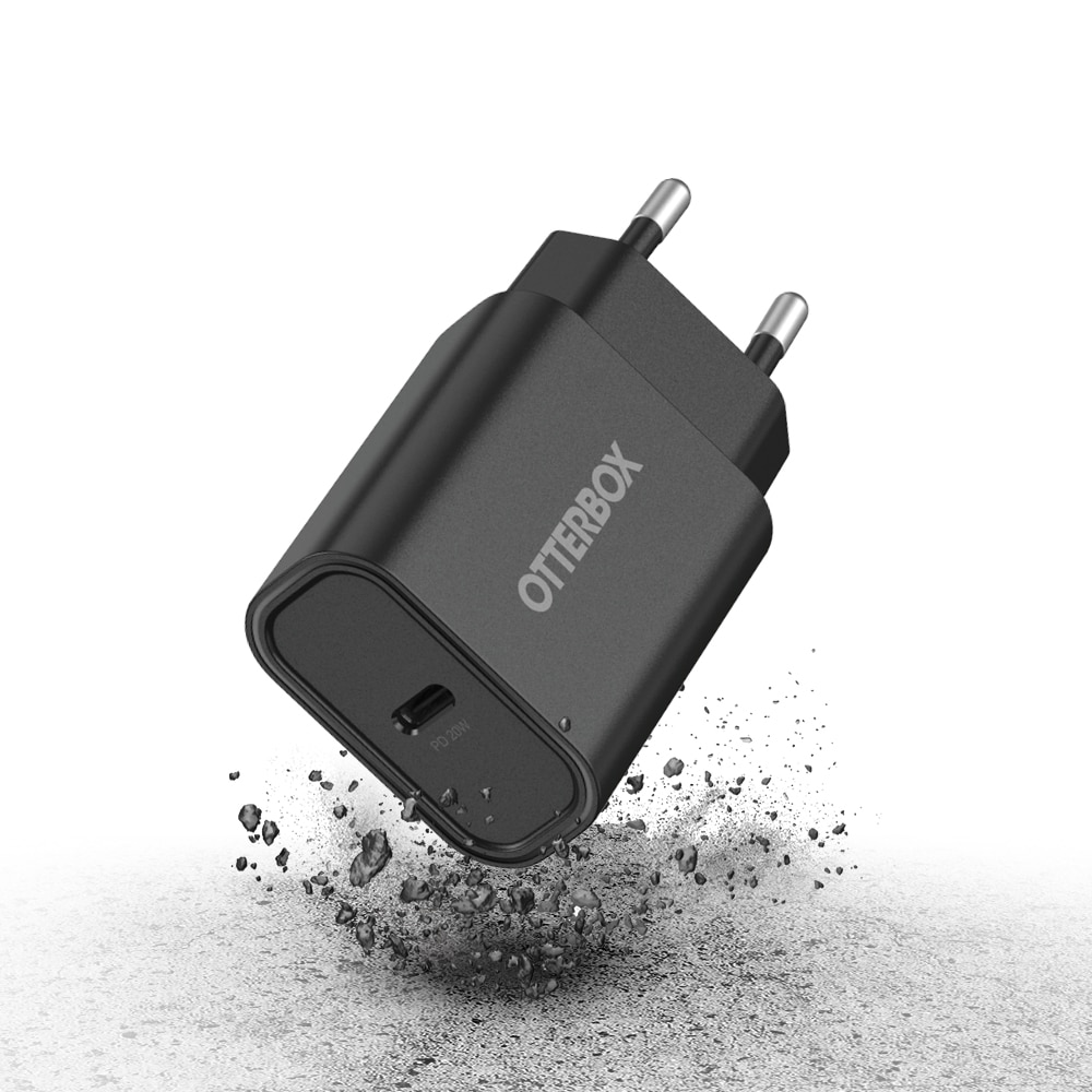 Vegglader USB-C 20W PD Black