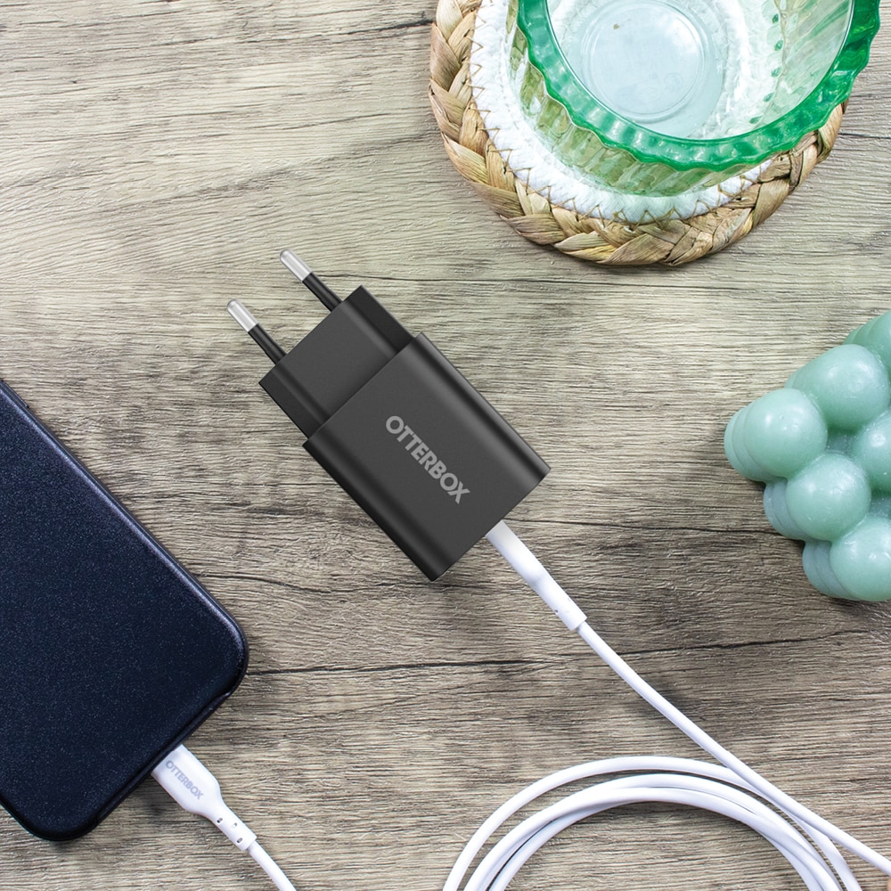 Vegglader USB-C 20W PD Black