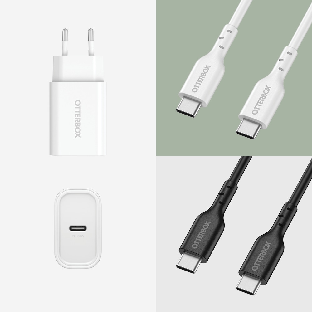 Vegglader USB-C 30W PD White