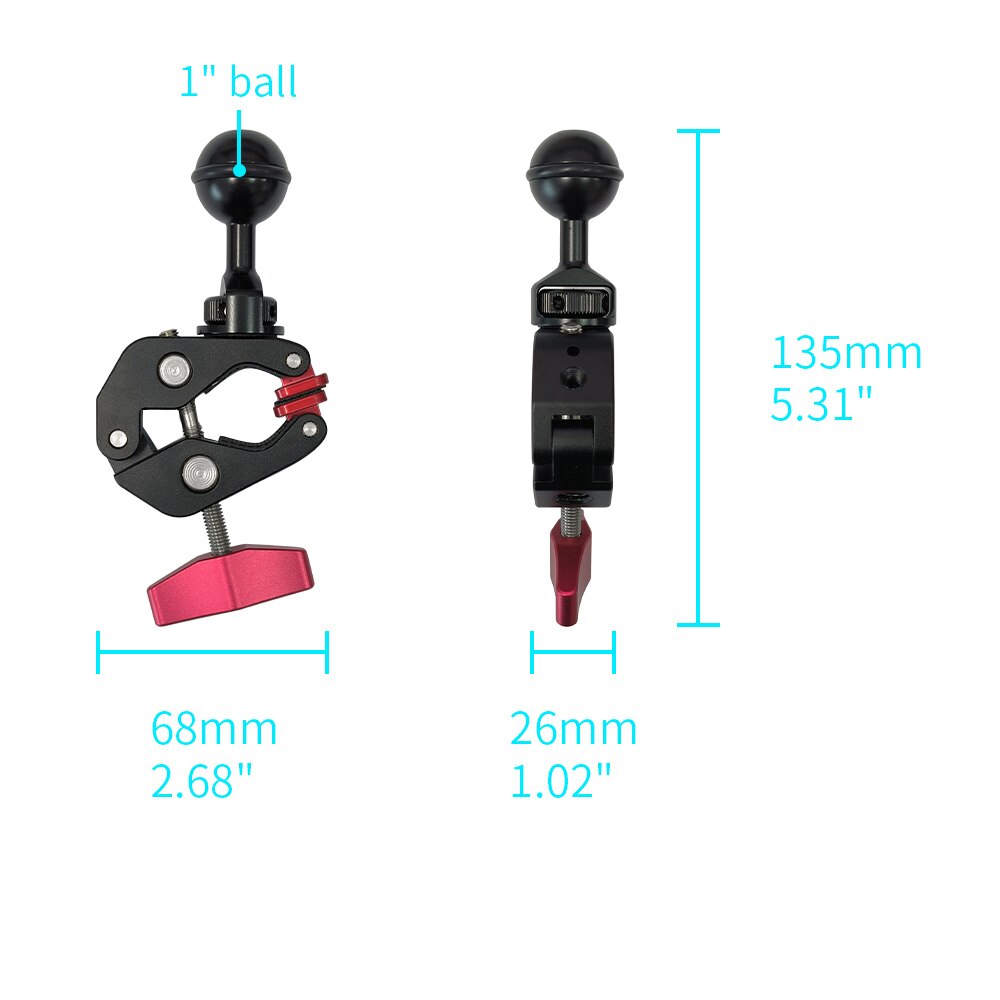 G-Clamp Mount Table/Desk for Tablet svart