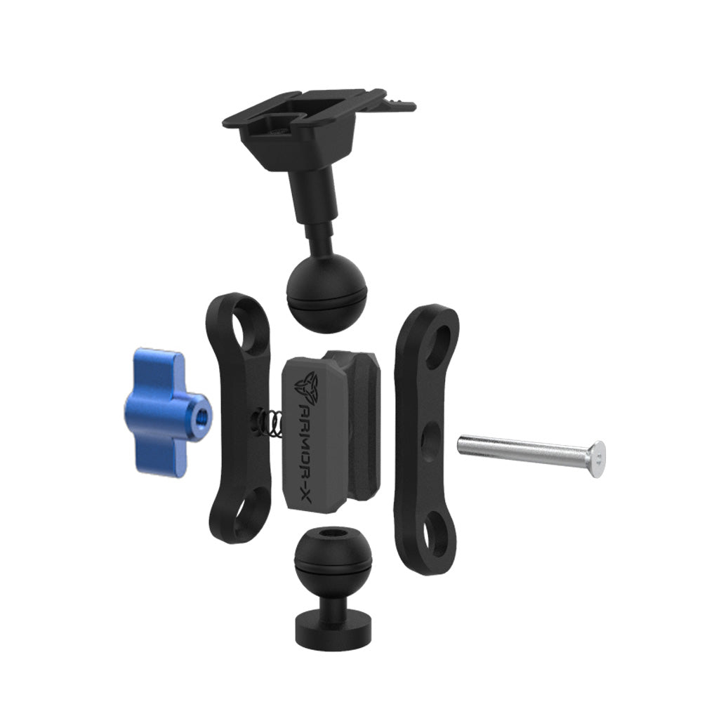 X-P4T Tablet Heavy-Duty 1/4" M6 Thread Mount for Tripod svart